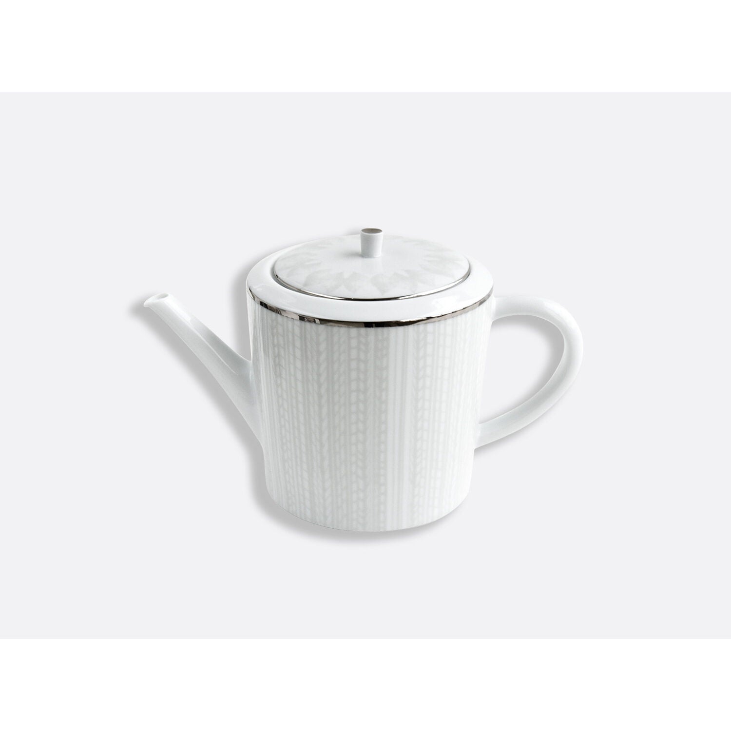 Bernardaud Hot beverage server 34 oz, Limoges porcelain, Silva collection, on a white background
