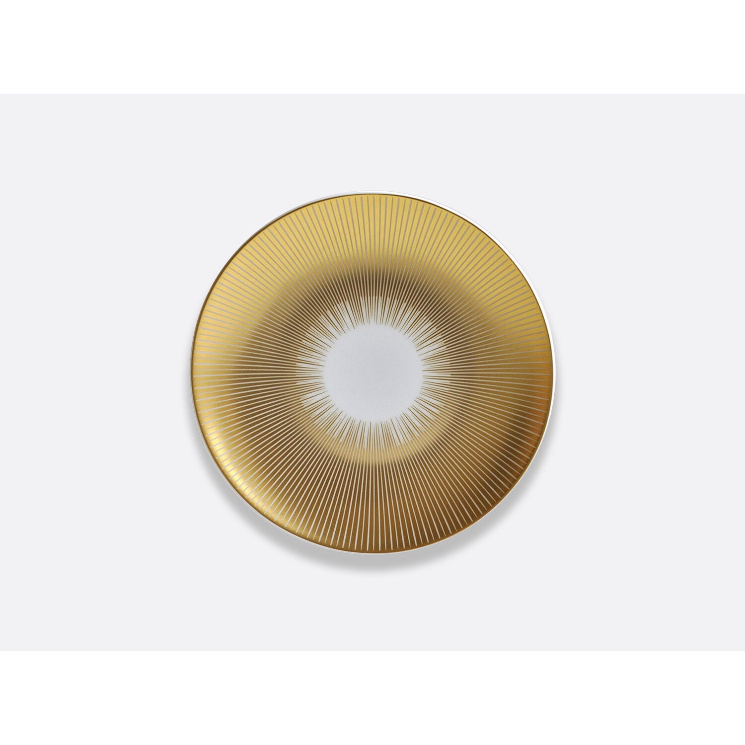 Bernardaud Coupe bread and butter plate 5.5", Limoges porcelain, Sol collection, on a white background