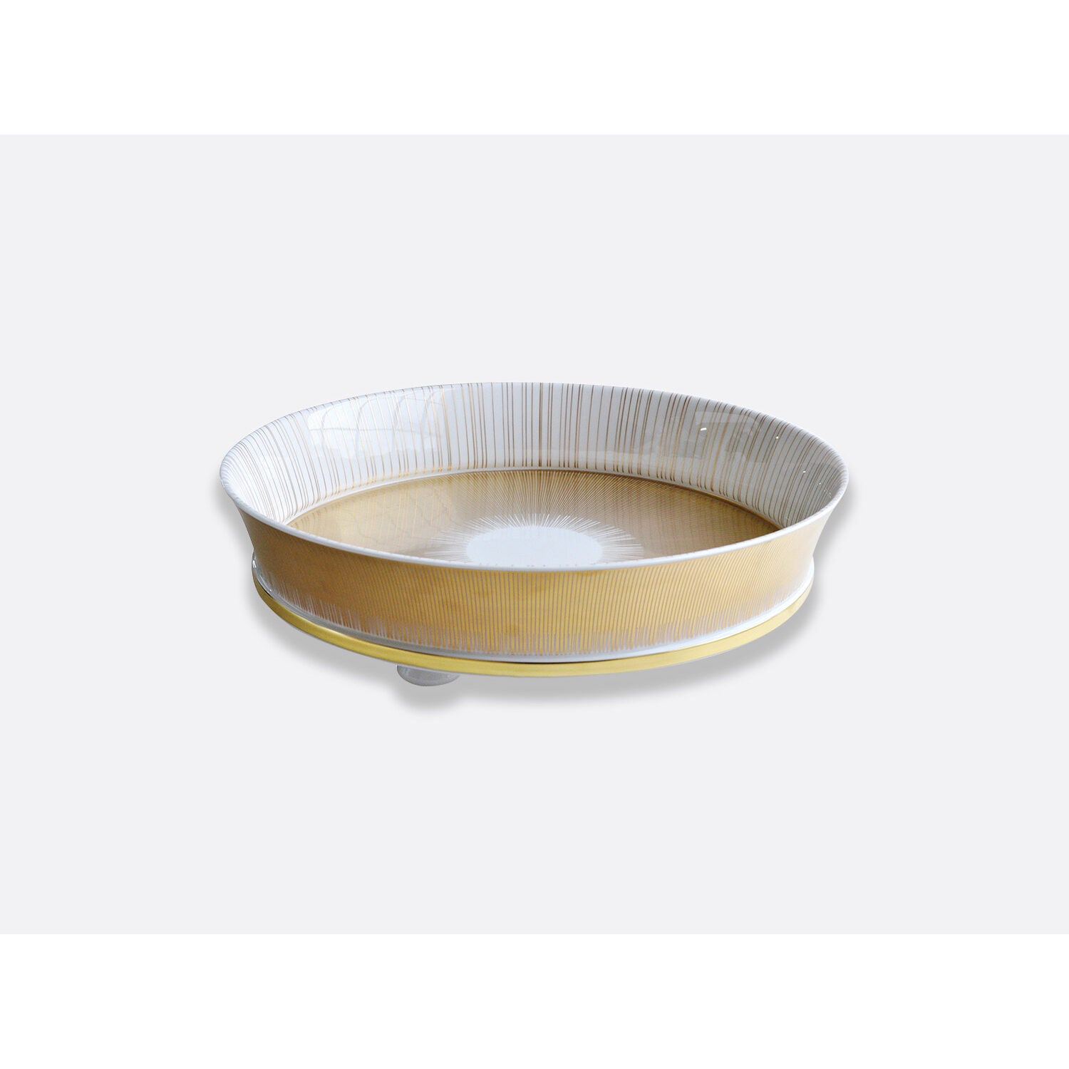 Bernardaud Large coupe, Limoges porcelain, Sol collection, on a white background