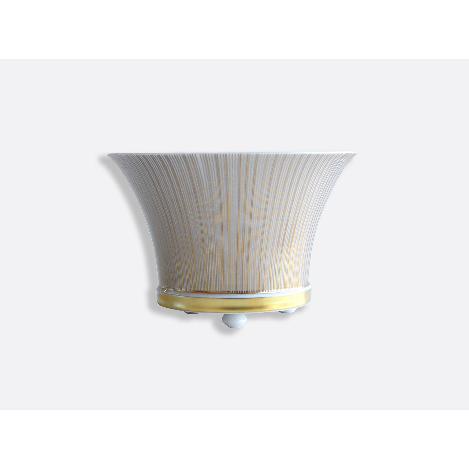 Bernardaud Small coupe H. 5.3" D. 7.6", Limoges porcelain, Sol collection, on a white background