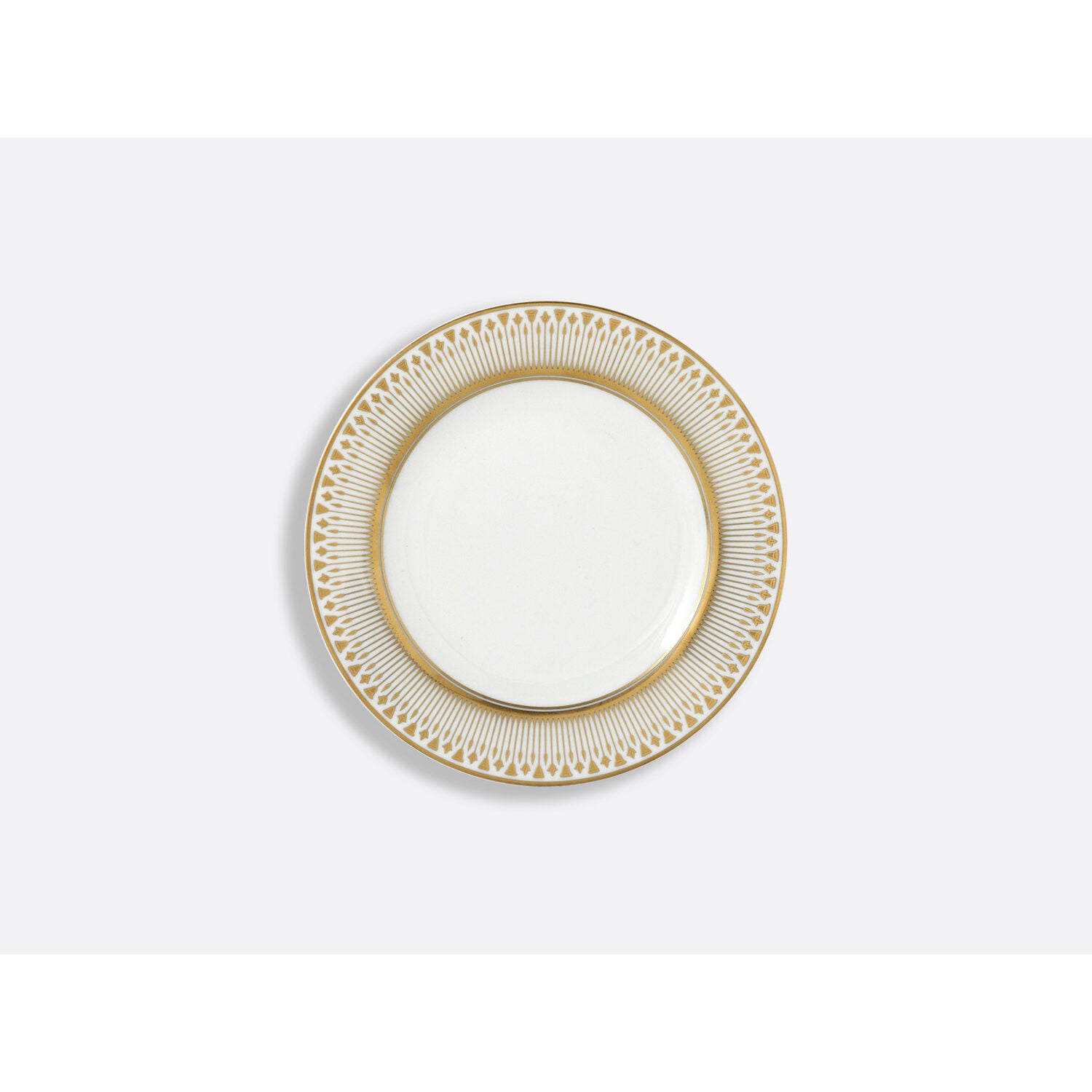 Bernardaud Bread and butter plate 6.3", Limoges porcelain, Soleil Levant collection, on a white background