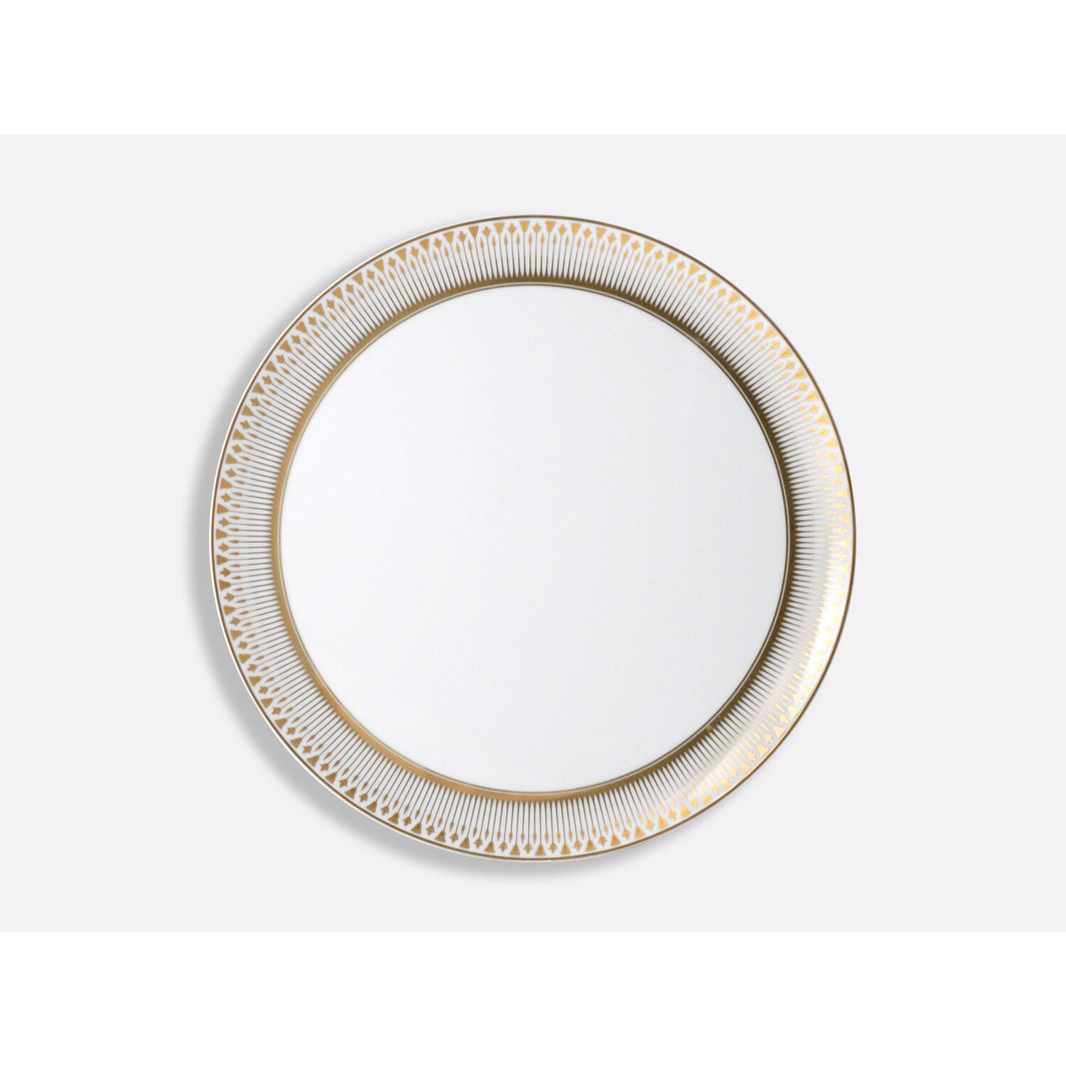 Bernardaud Round tart platter 13", Limoges porcelain, Soleil Levant collection, on a white background