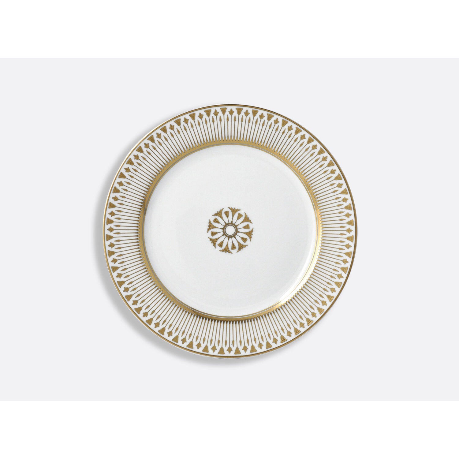 Bernardaud Salad plate 8.5", Limoges porcelain, Soleil Levant collection, on a white background
