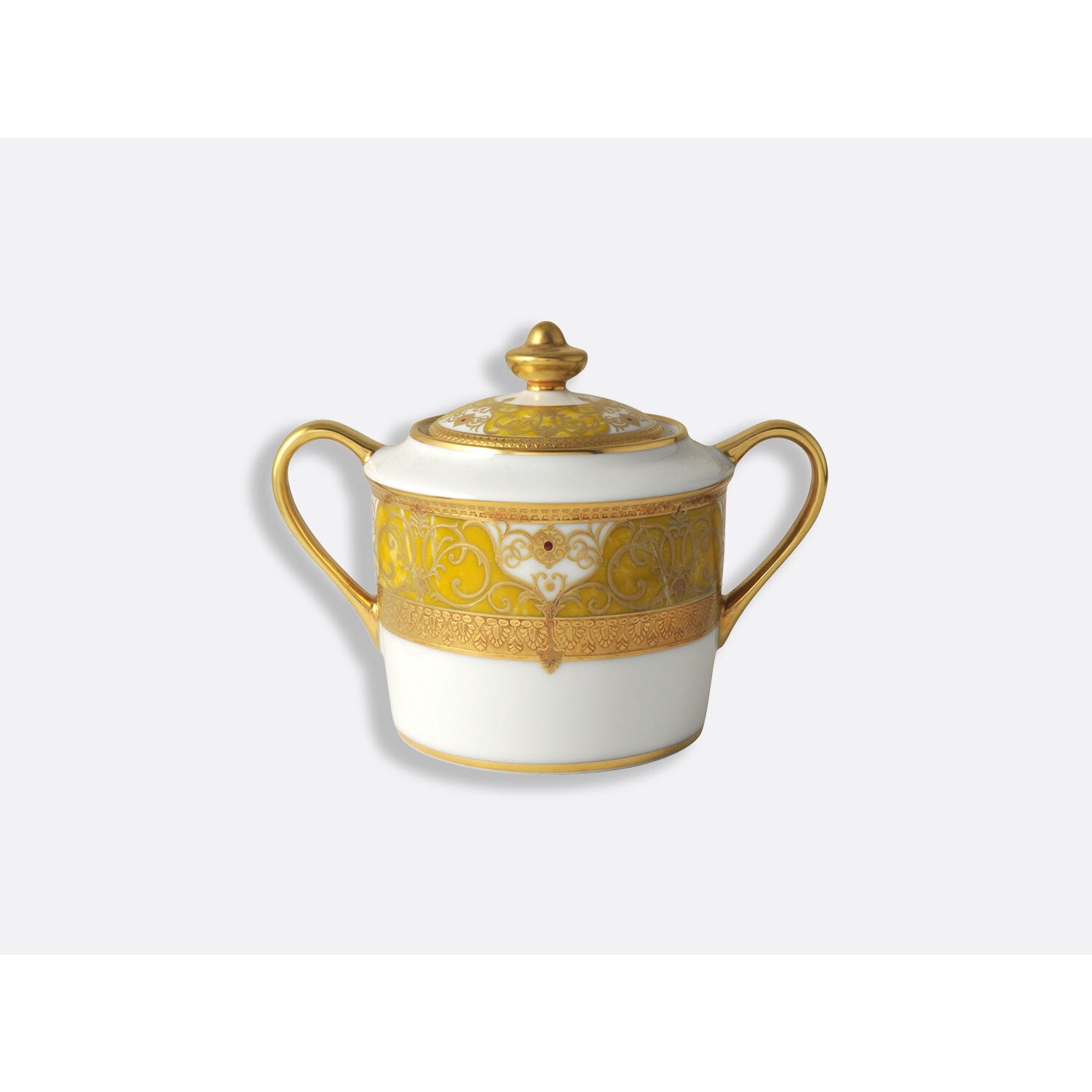 Bernardaud Sugar bowl 6 cups, Limoges porcelain, Splendid collection, on a white background