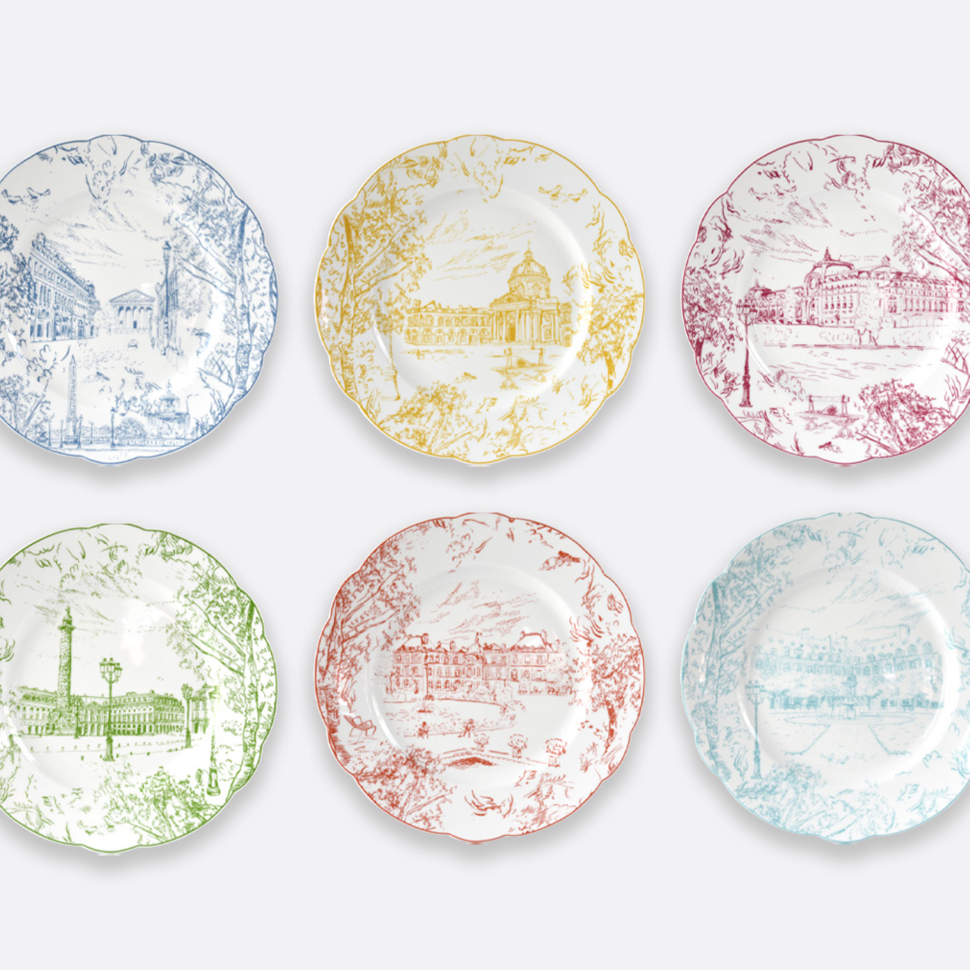 bernardaud-tout-paris-assorted-set-of-size-dinner-plates-1980-24226-paris-tableware-set