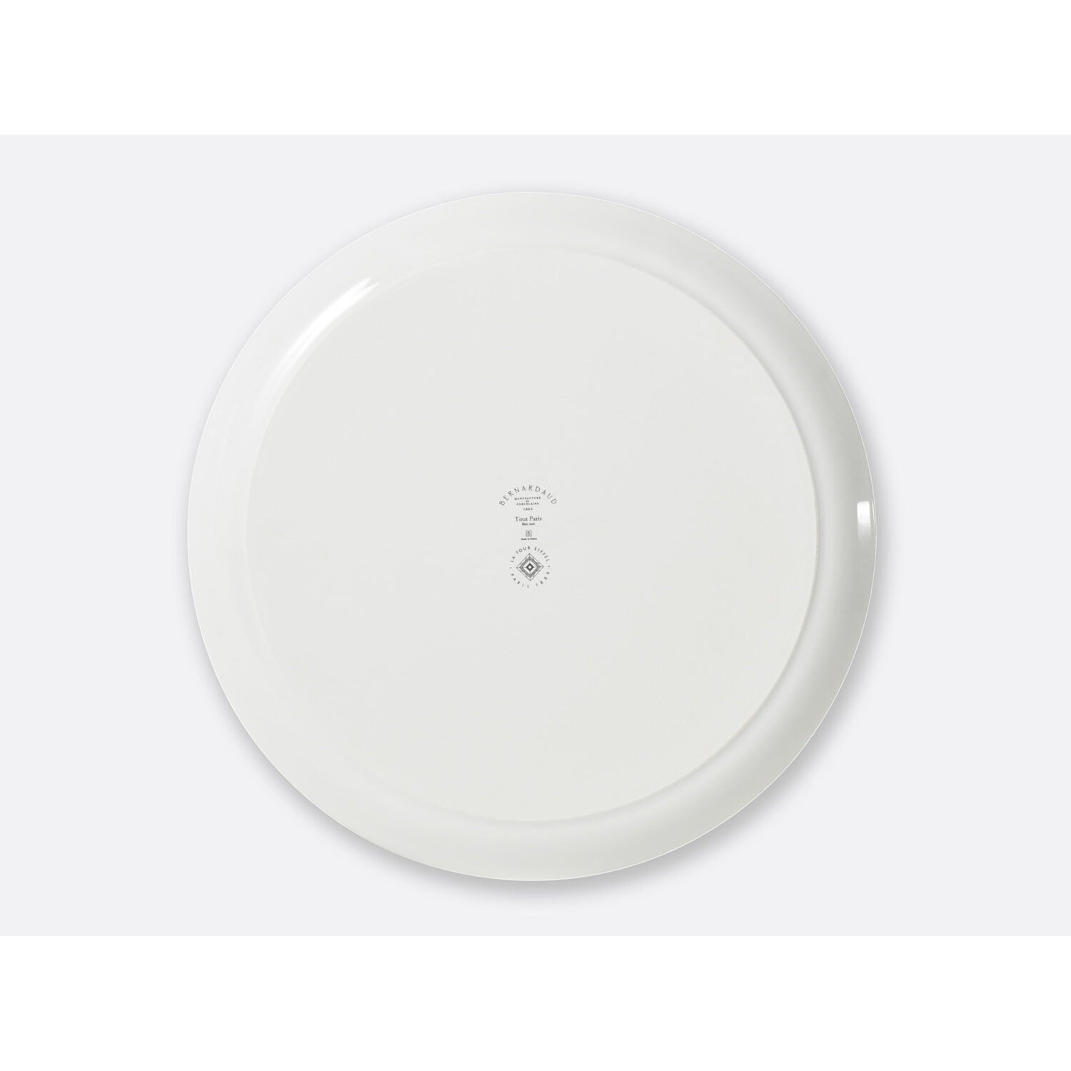 Bernardaud Round tart platter 13", Limoges porcelain, Tout Paris collection, detail view