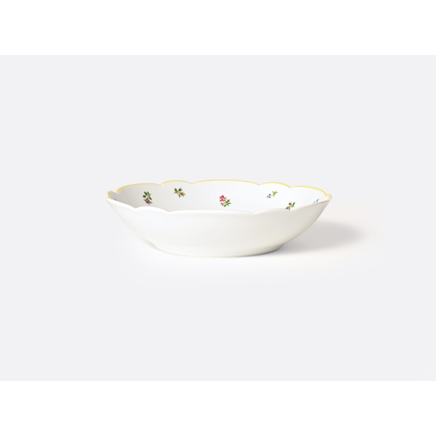 Bernardaud Coupe soup 7.5", Limoges porcelain, Trianon collection, detail view
