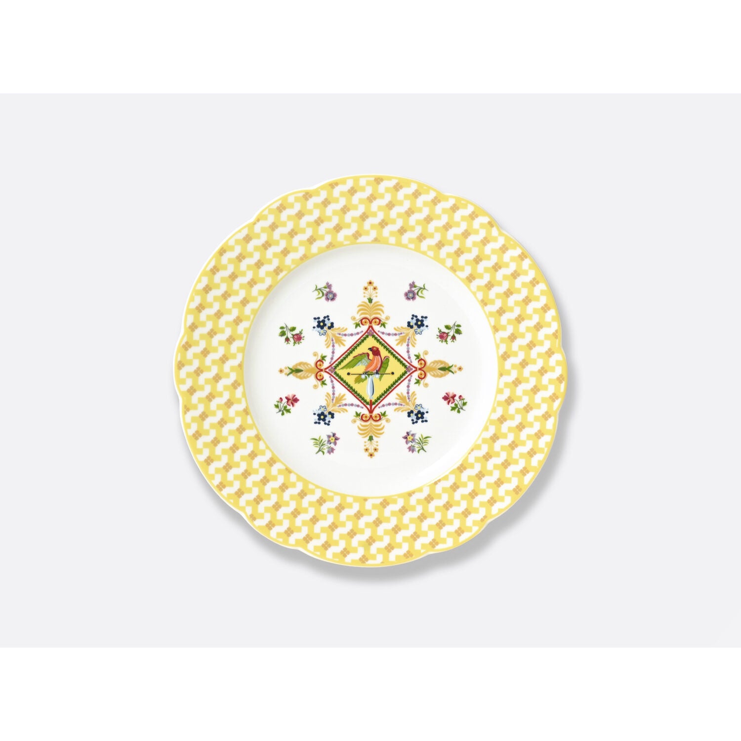 Bernardaud Salad plate 8.5", Limoges porcelain, Trianon collection, on a white background