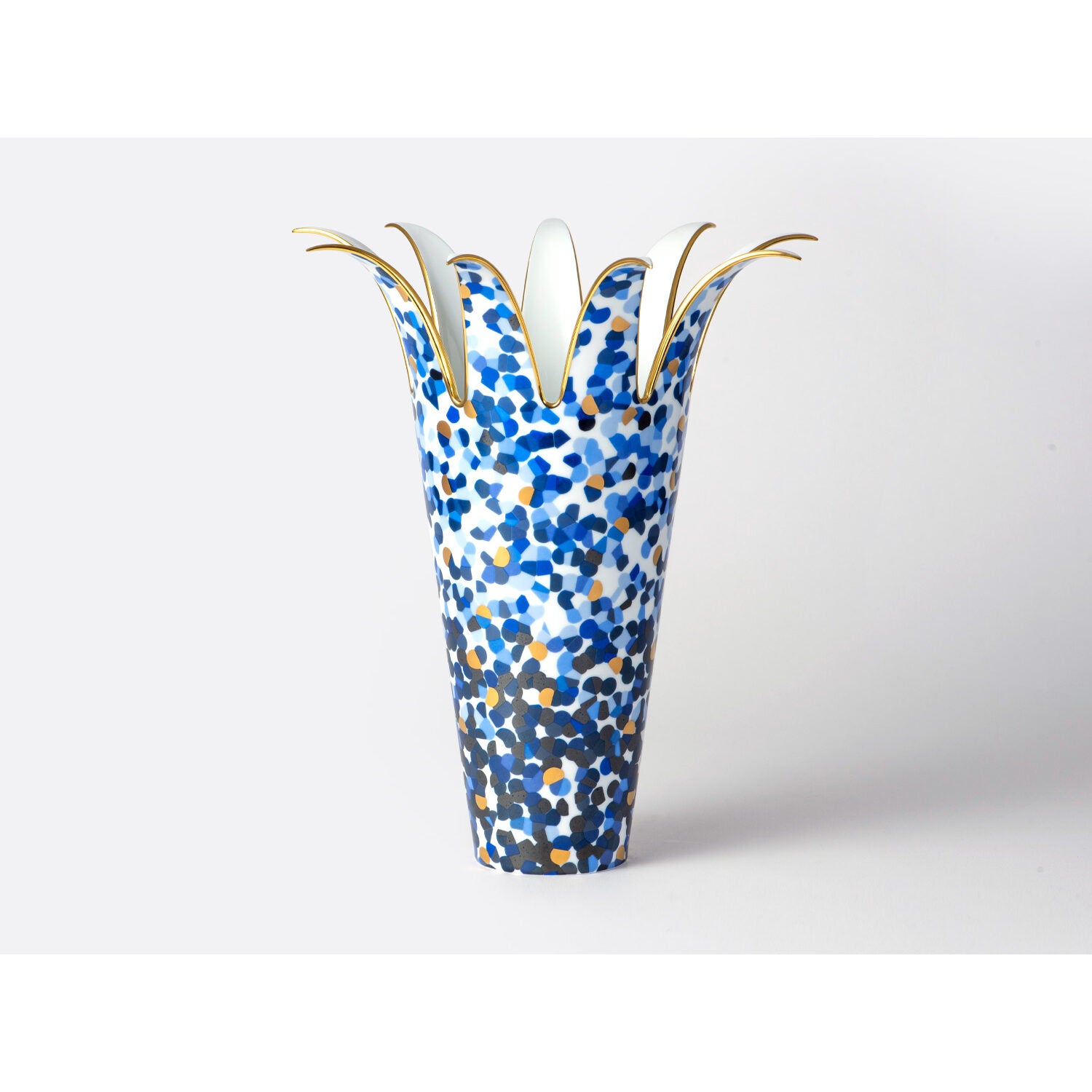 Bernardaud Vase H. 14.6", Limoges porcelain, Vases collection, on a white background