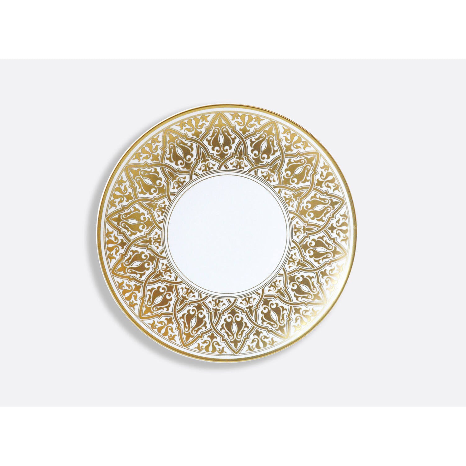Bernardaud Dinner plate 10.6", Limoges porcelain, Venise collection, on a white background