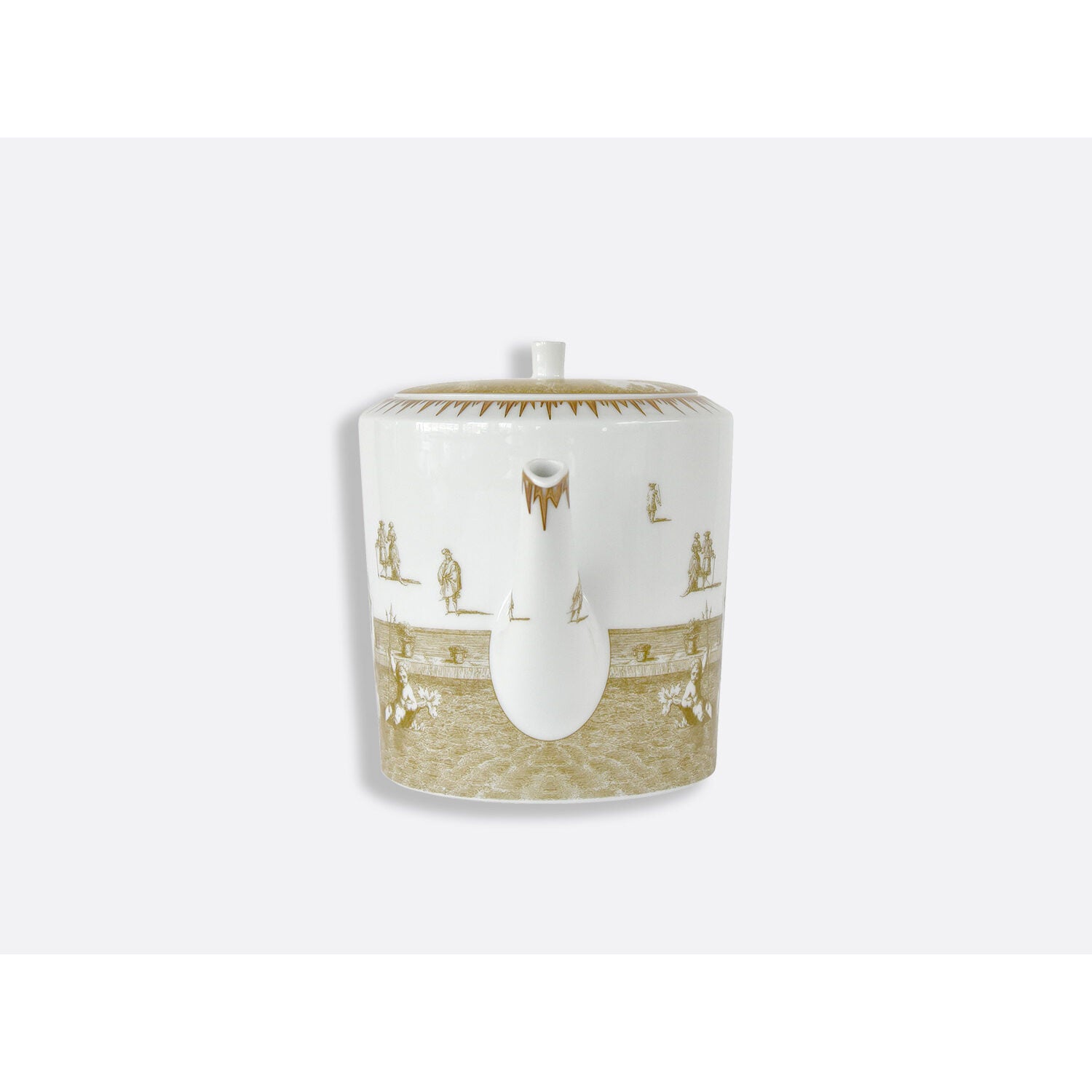 Bernardaud Hot beverage server 34 oz, Limoges porcelain, Versailles Enchanté collection, detail view
