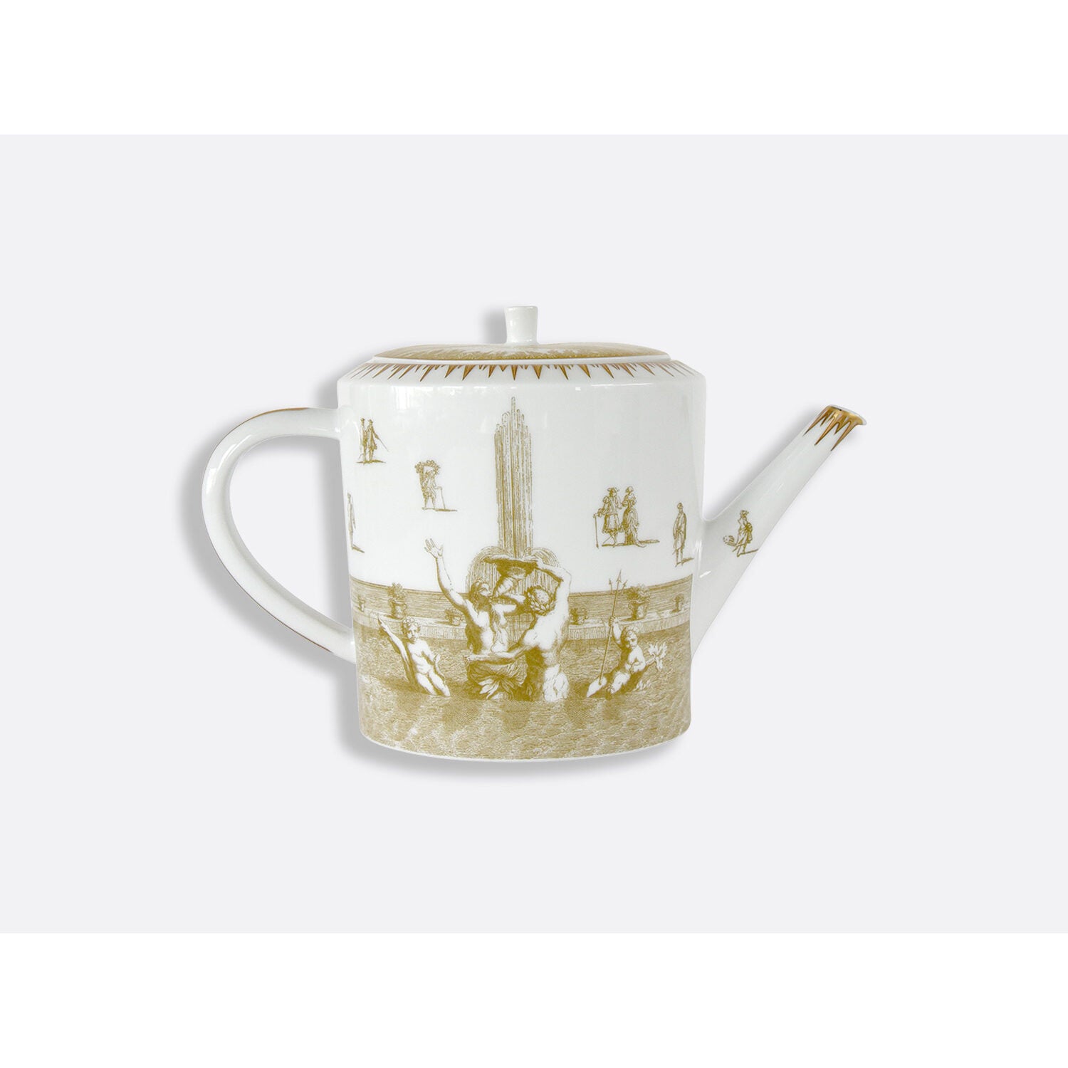 Bernardaud Hot beverage server 34 oz, Limoges porcelain, Versailles Enchanté collection, detail view