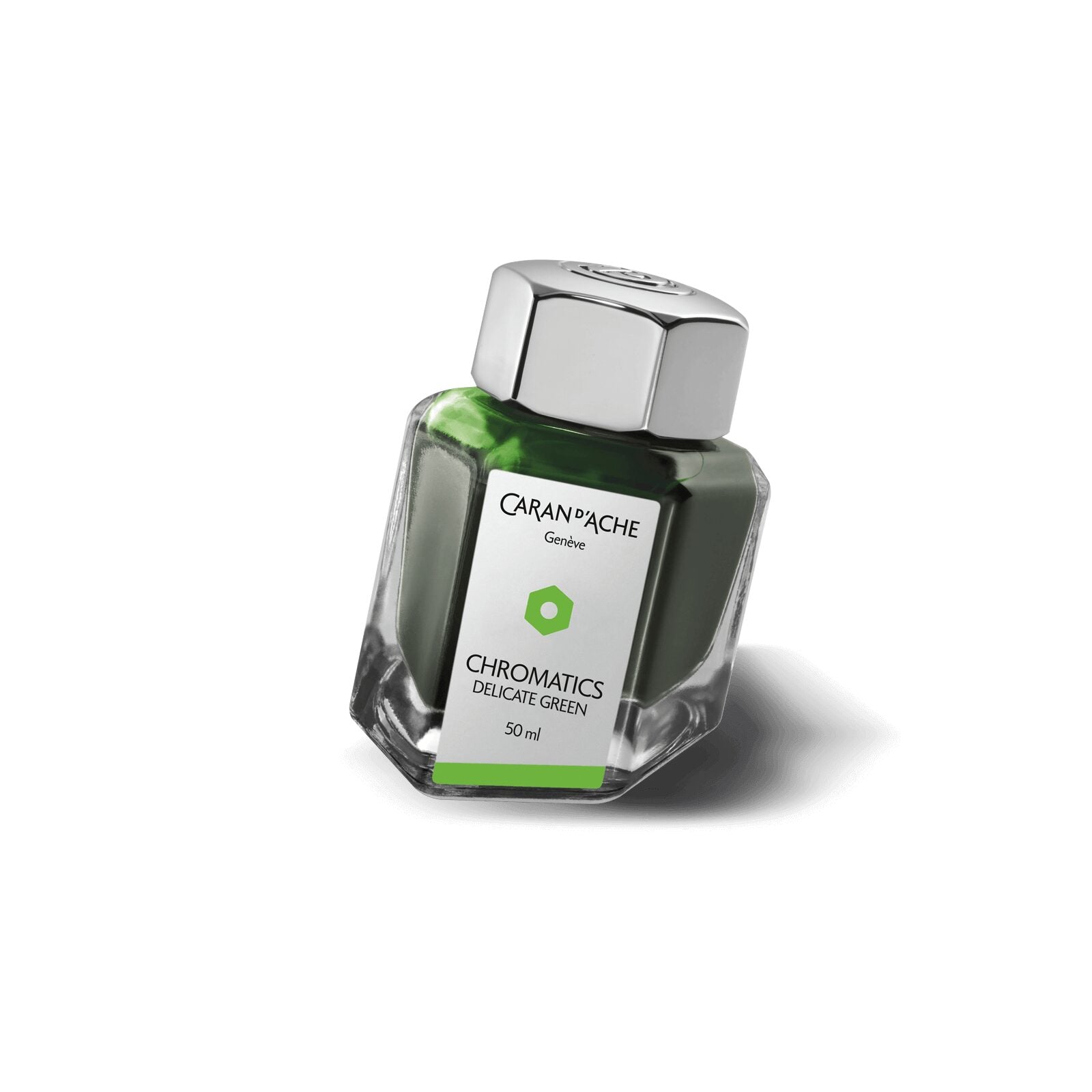 Caran d'Ache Chromatics Ink Bottle, Delicate Green, 50 ml — detail view 1