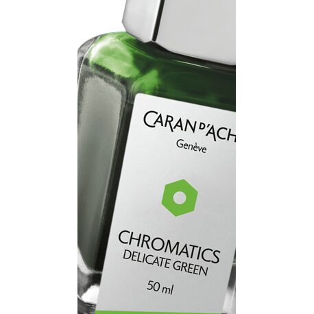 Caran d'Ache Chromatics Ink Bottle, Delicate Green, 50 ml — detail view 2