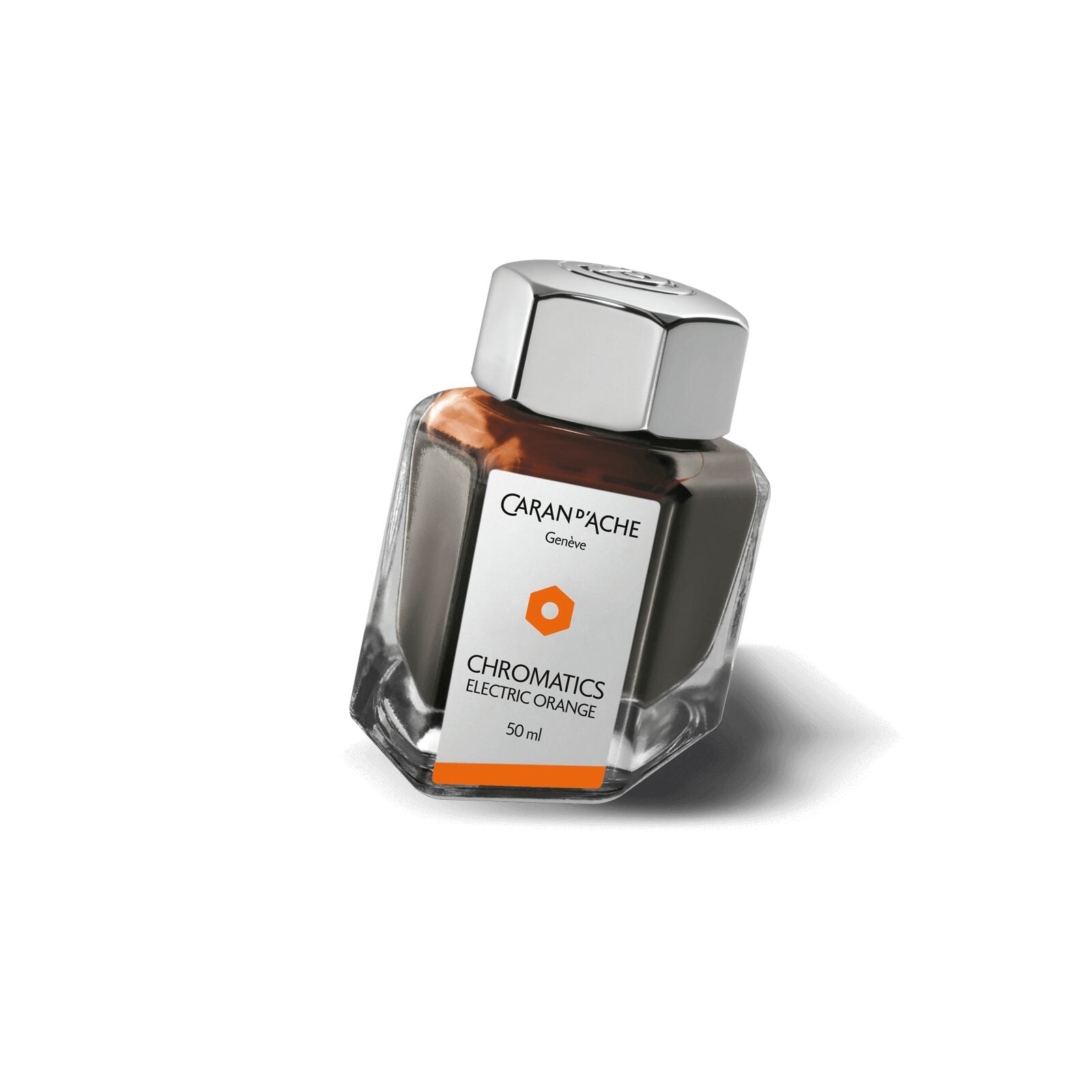 Caran d'Ache Chromatics Ink Bottle, Electric Orange, 50 ml — detail view 1