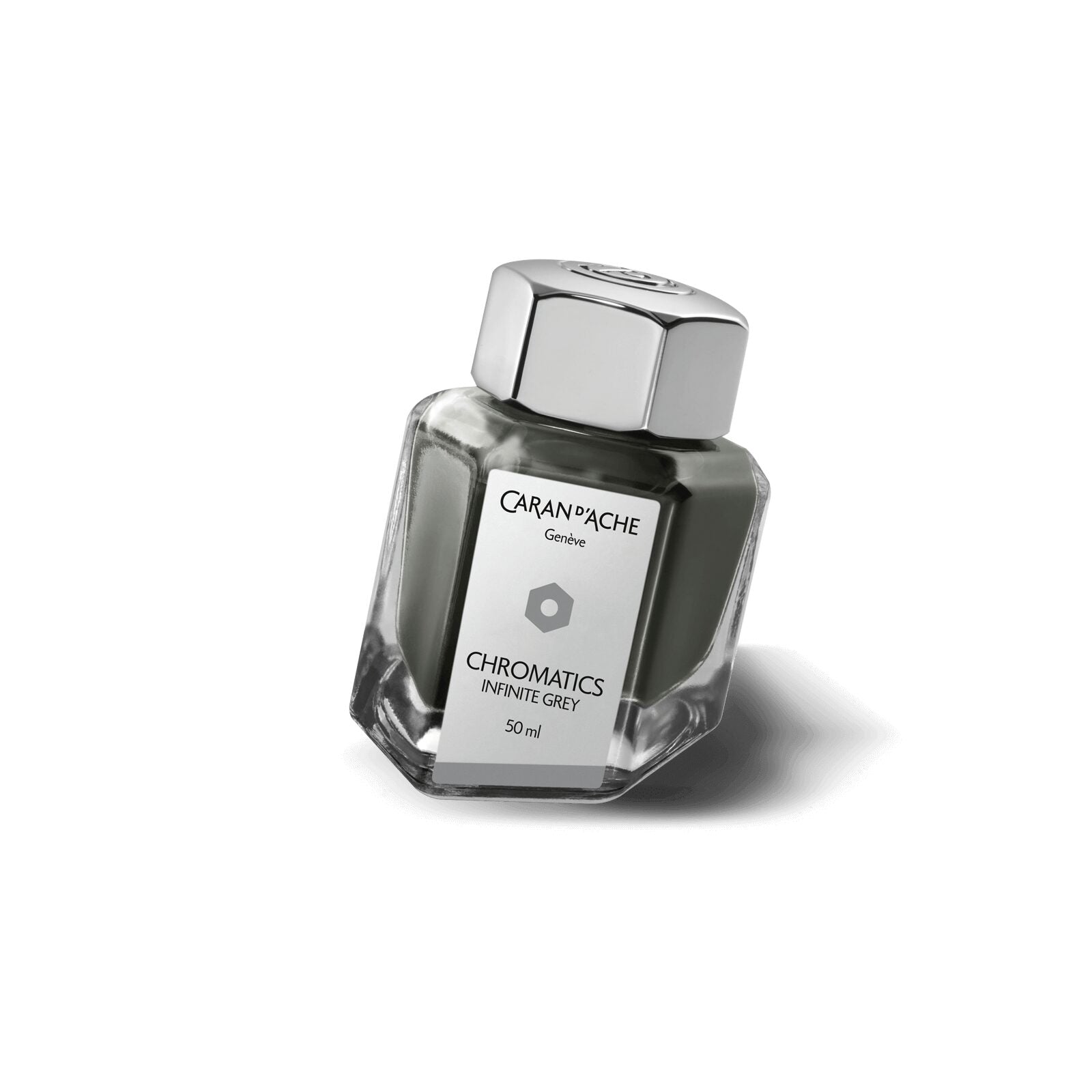 Caran d'Ache Chromatics Ink Bottle, Infinite Grey, 50 ml — detail view 1