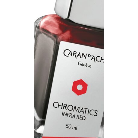 Caran d'Ache Chromatics Ink Bottle, Infrared, 50 ml — detail view 2