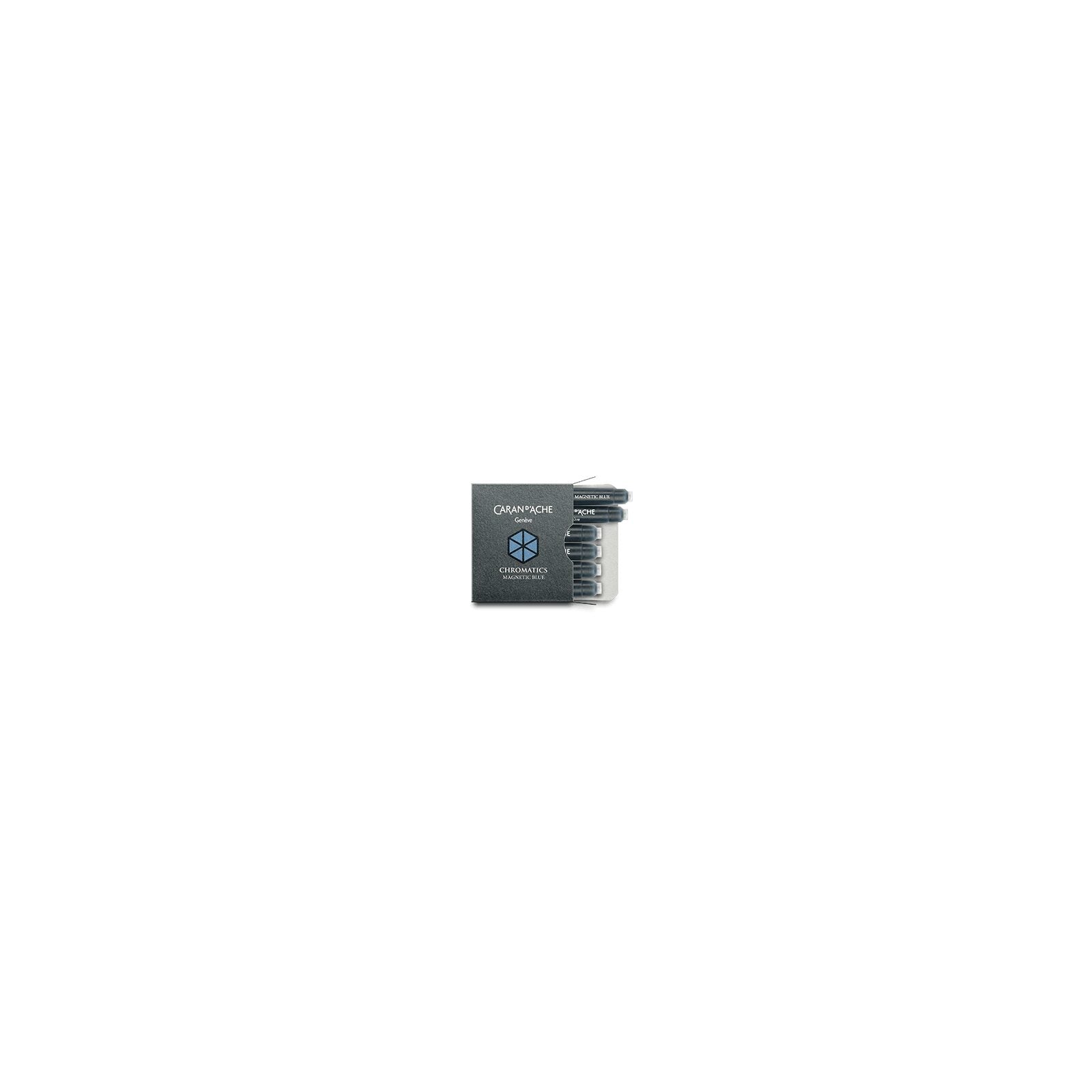 Caran d'Ache Chromatics Ink Cartridges, Magnetic Blue (Box of 6) — detail view 1