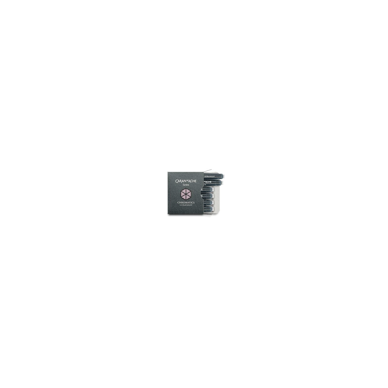 Caran d'Ache Chromatics Ink Cartridges, Ultraviolet (Box of 6) — detail view 1