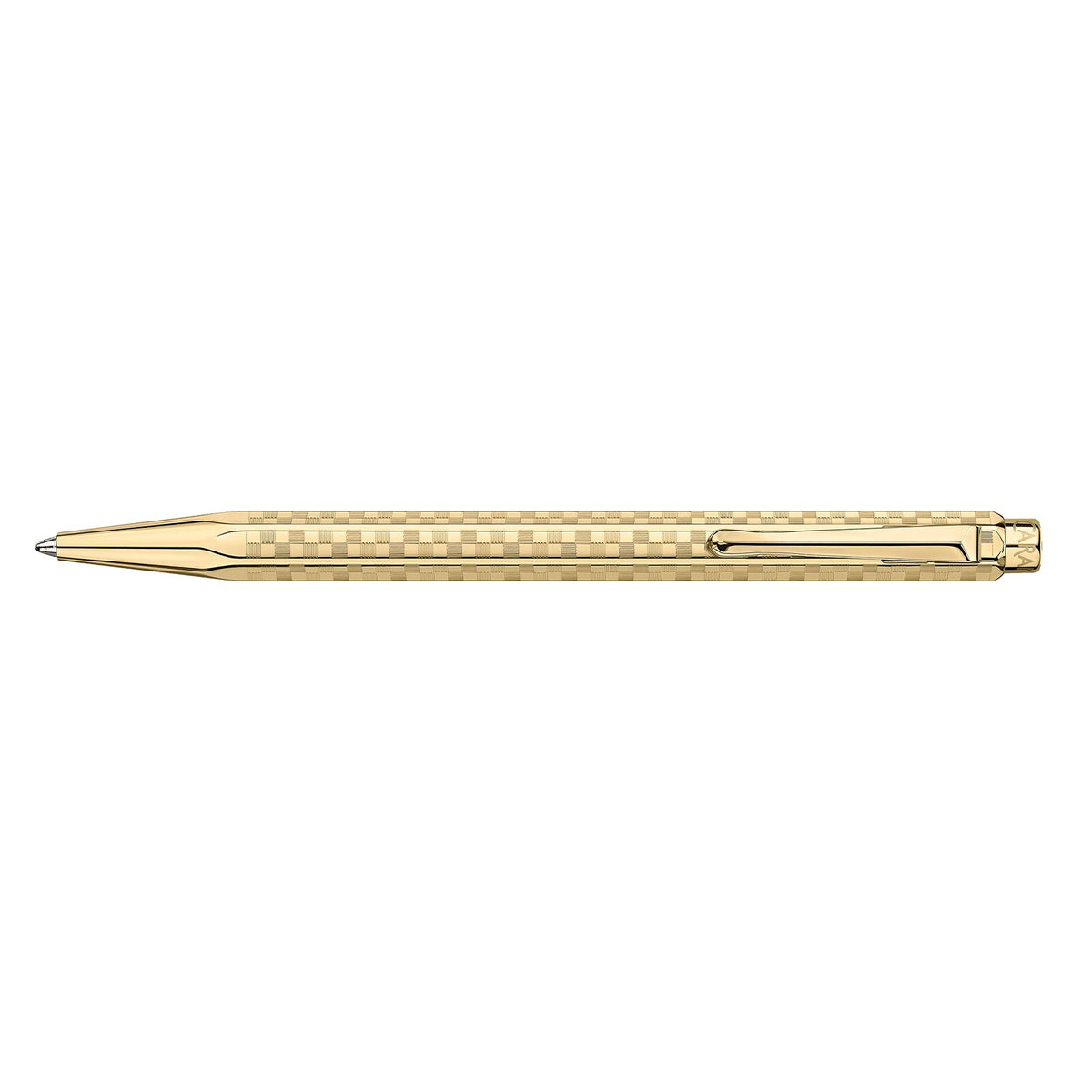 Caran d'Ache Ecridor Damier Ballpoint Pen, Gold, detail view 1
