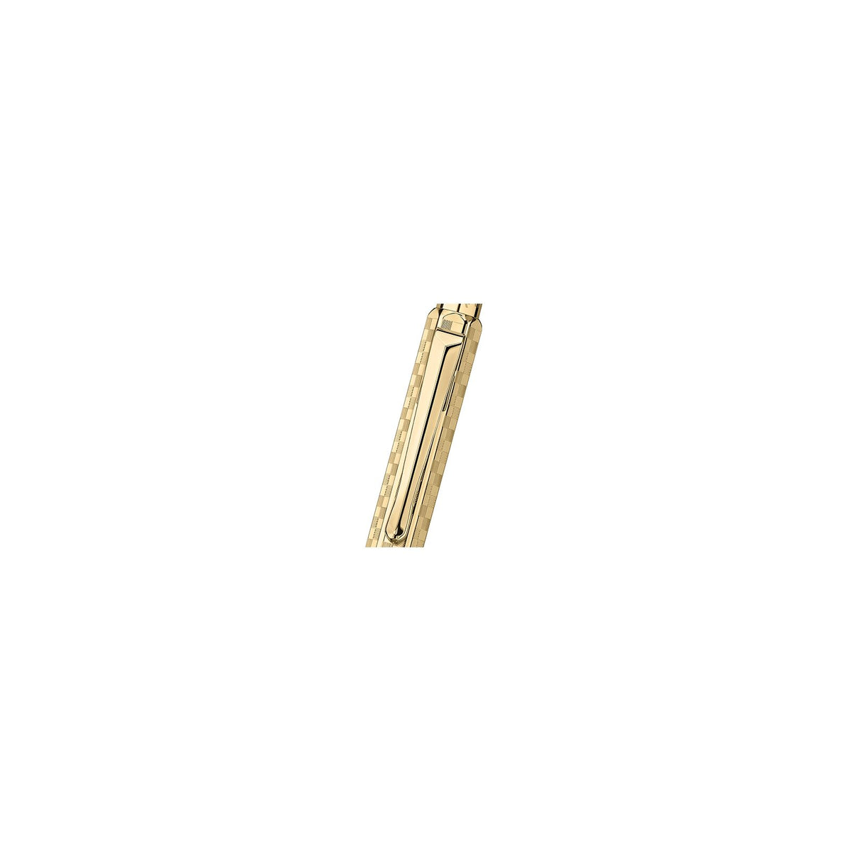 Caran d'Ache Ecridor Damier Ballpoint Pen, Gold, detail view 5