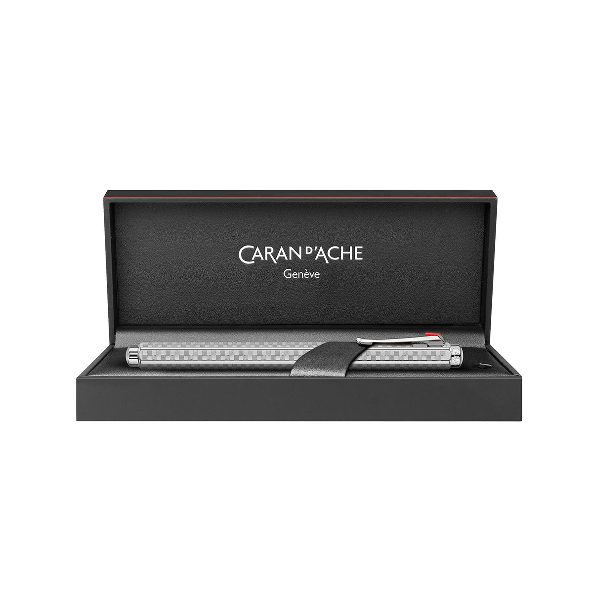 Caran d'Ache Ecridor Damier Roller Pen, Gray Silver, detail view 4