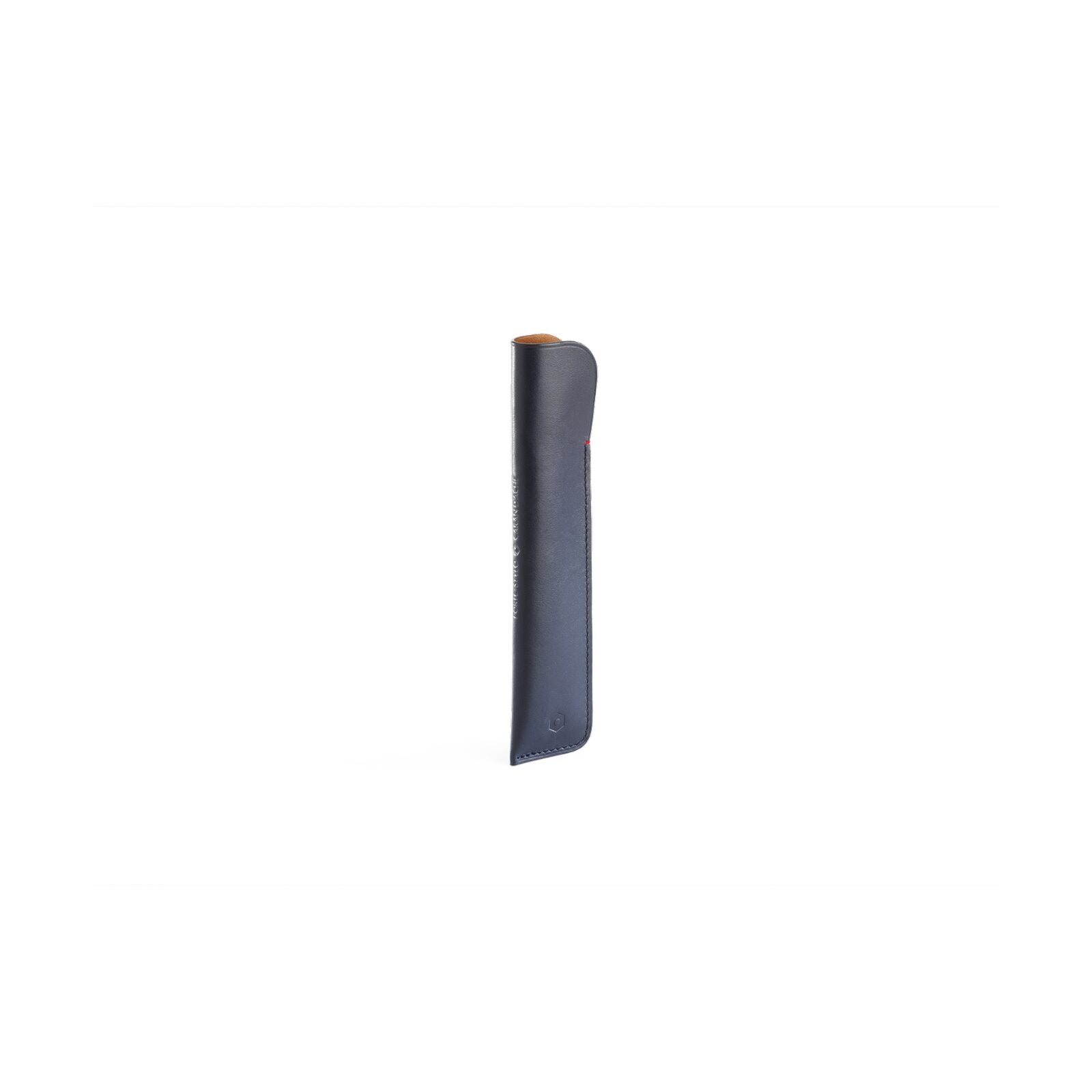 Caran d'Ache Leather Pen Case for 1 Pen, Night Blue — detail view 1