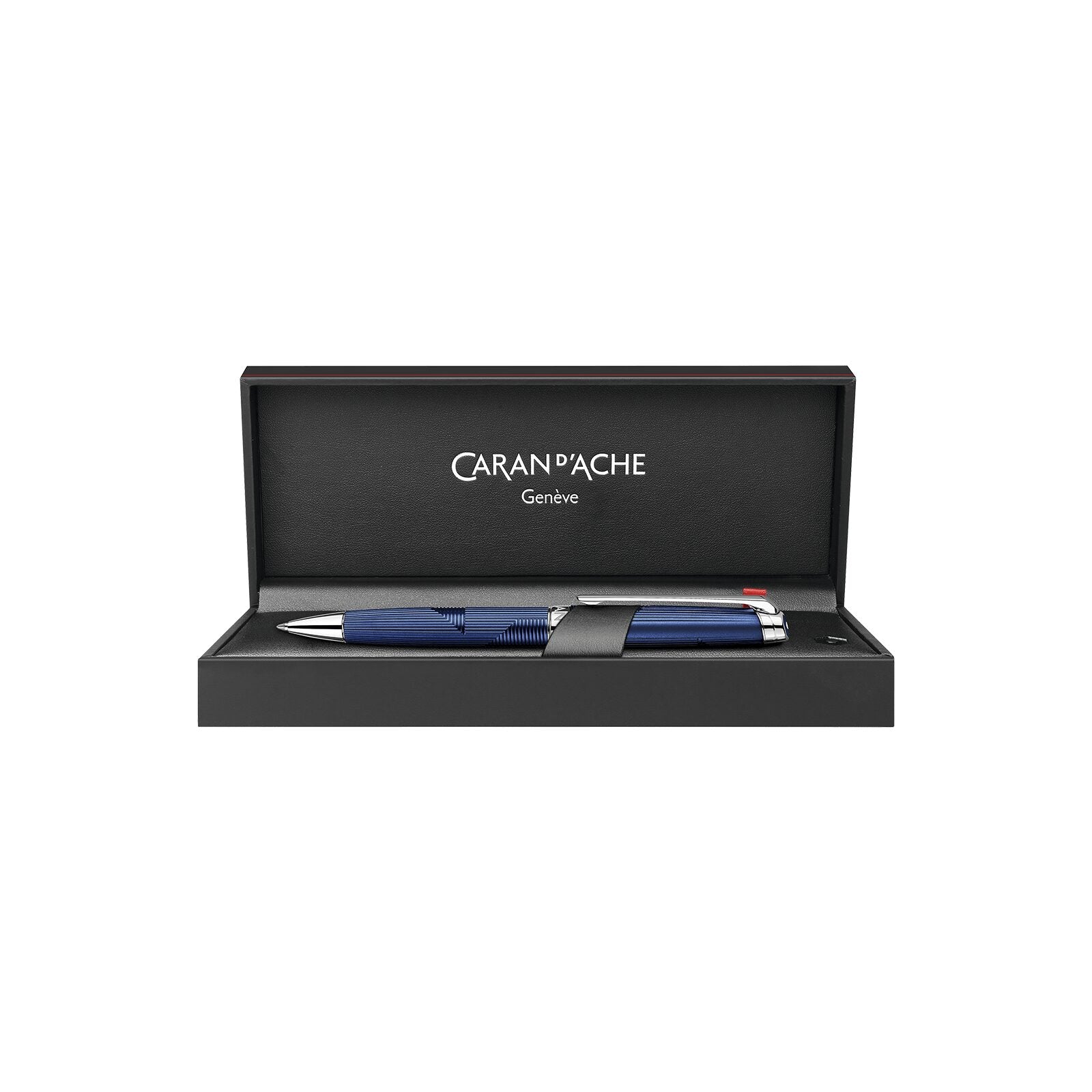 Caran d'Ache Léman Bleu Marin Ballpoint Pen — detail view 3