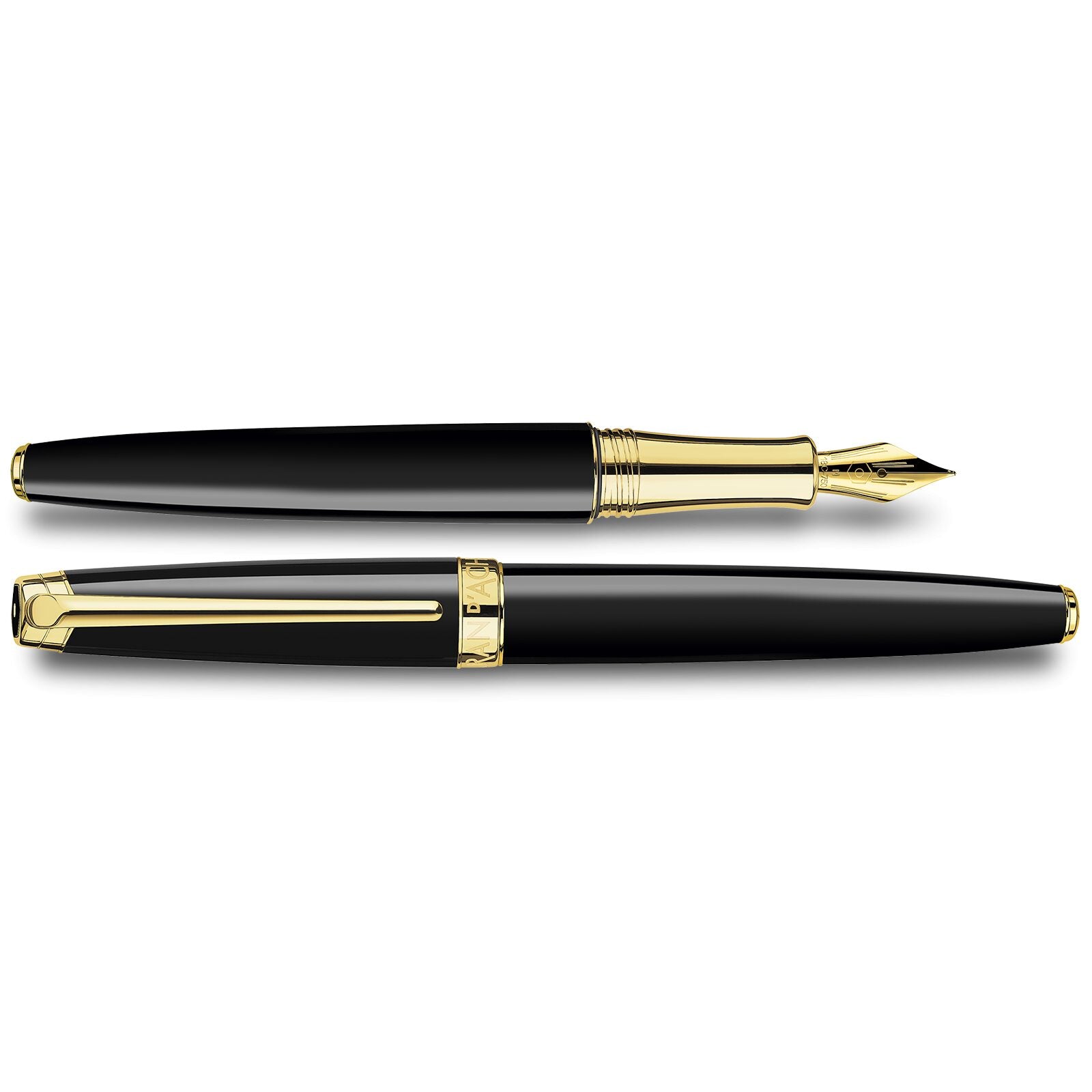 Caran d'Ache Léman Ebony Black Fountain Pen, Gold-Plated — detail view 1