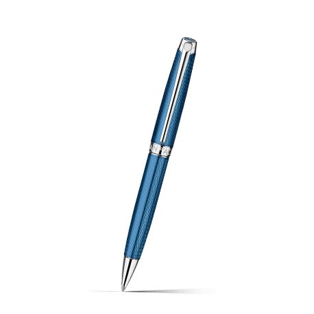 Caran d'Ache Léman Grand Bleu Ballpoint Pen on a white background
