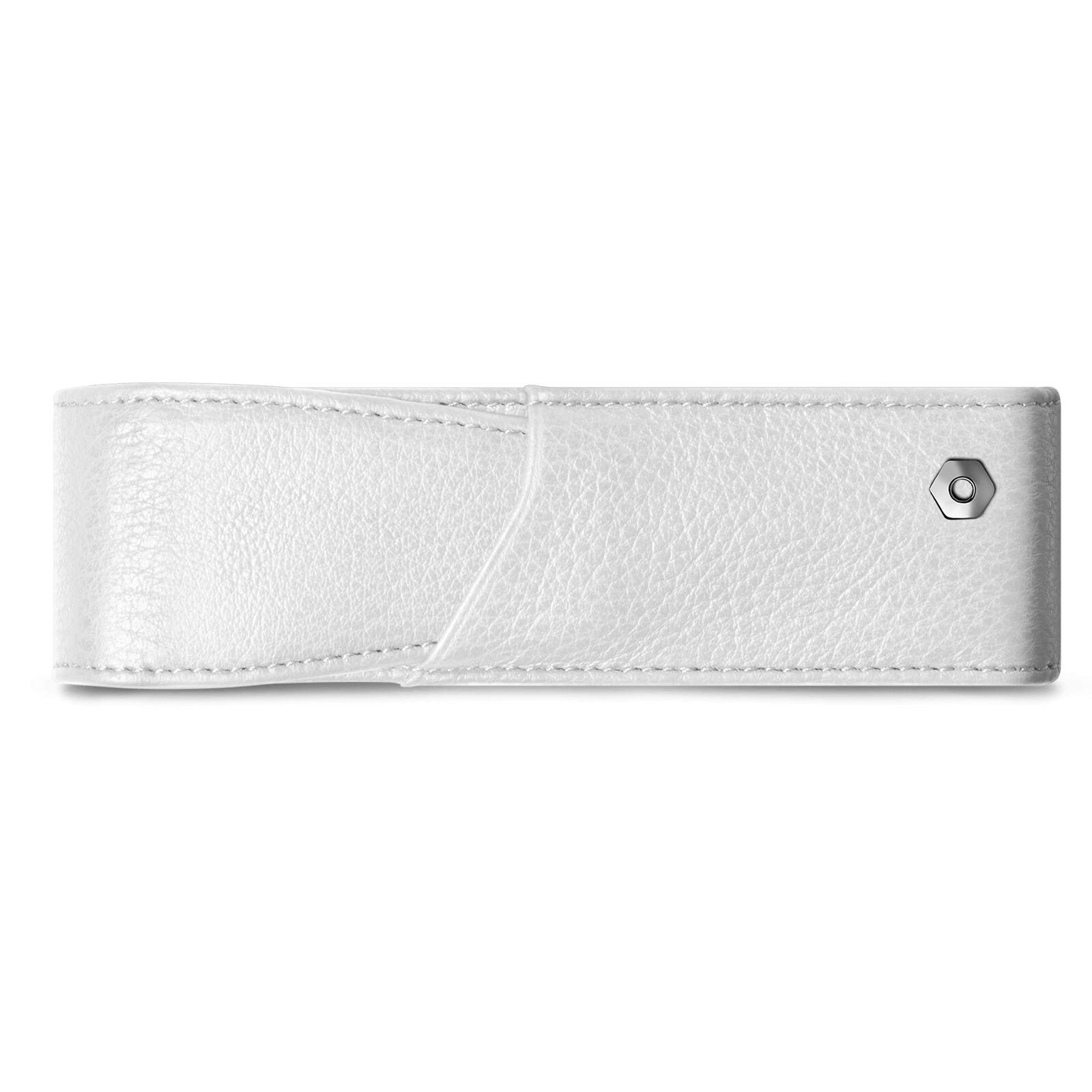 Caran d'Ache Léman Leather Pen Case for 2 Pens, White — detail view 1