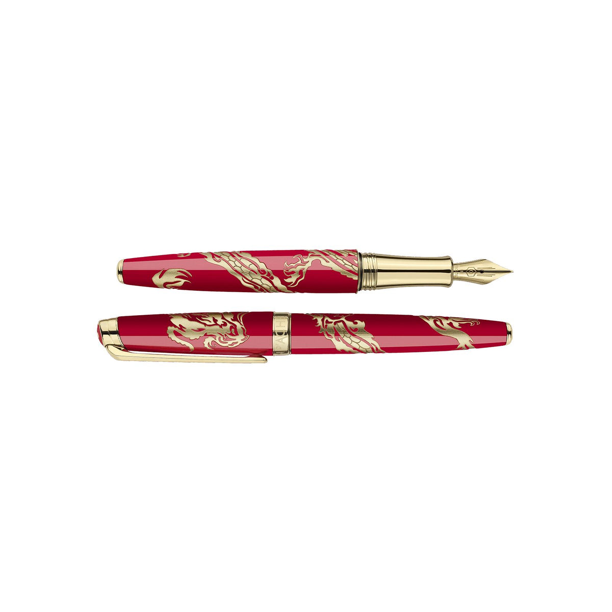 Caran d'Ache Red Dragon Fountain Pen, Limited Edition, detail view 3