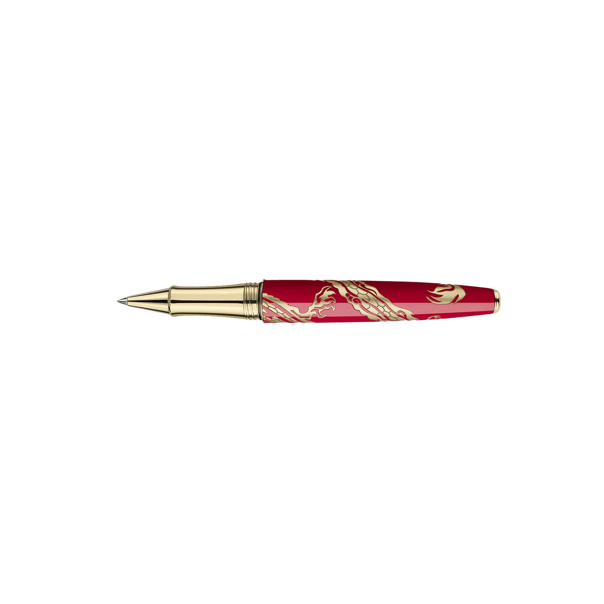 Caran d'Ache Red Dragon Roller Pen, Limited Edition, detail view 1