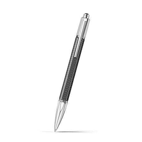 Caran d'Ache Varius Carbon Ballpoint Pen on a white background
