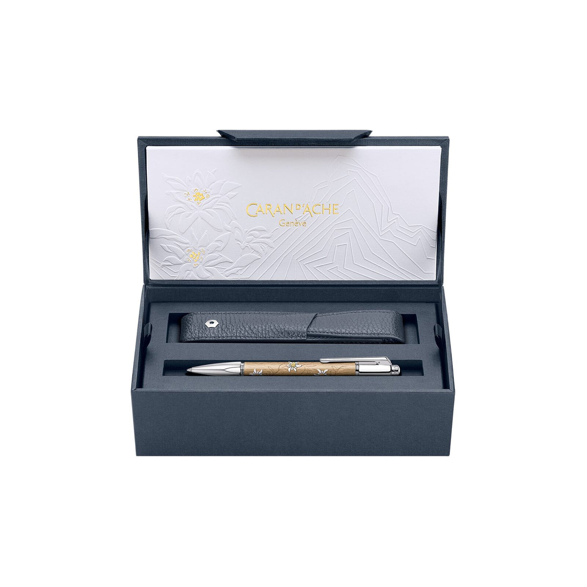 Caran d'Ache Varius Edelweiss Ballpoint Pen, Limited Edition, detail view 3