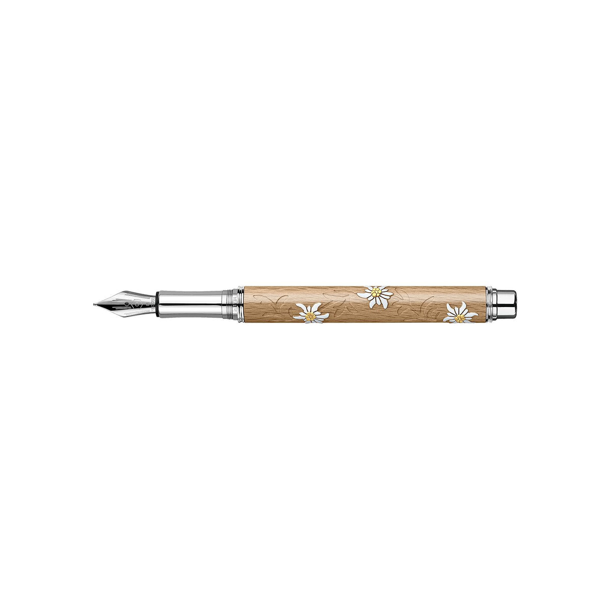 Caran d'Ache Varius Edelweiss Fountain Pen, Limited Edition, detail view 1