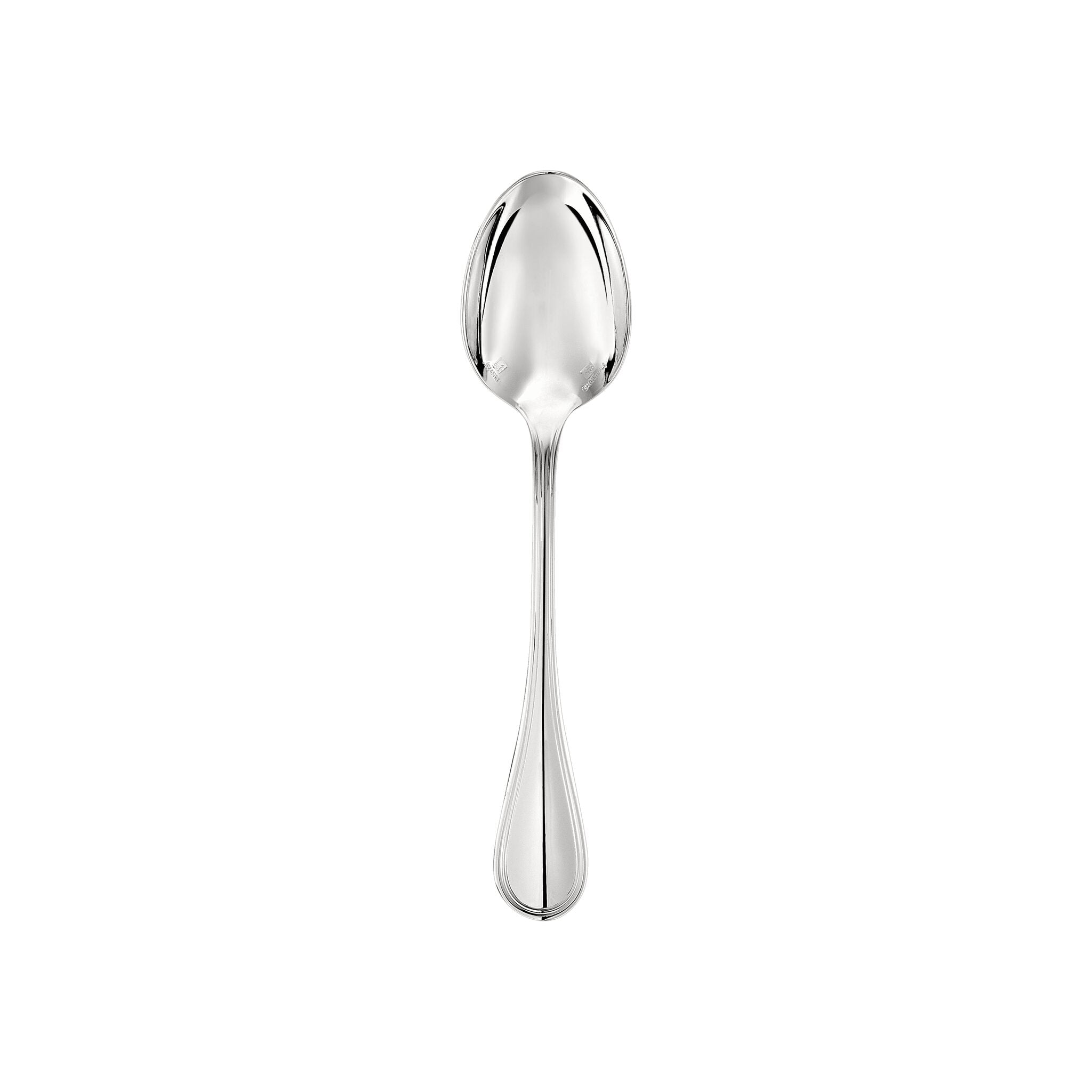 Christofle Albi Silver-Plated Coffee Spoon in silver-plate on a white background