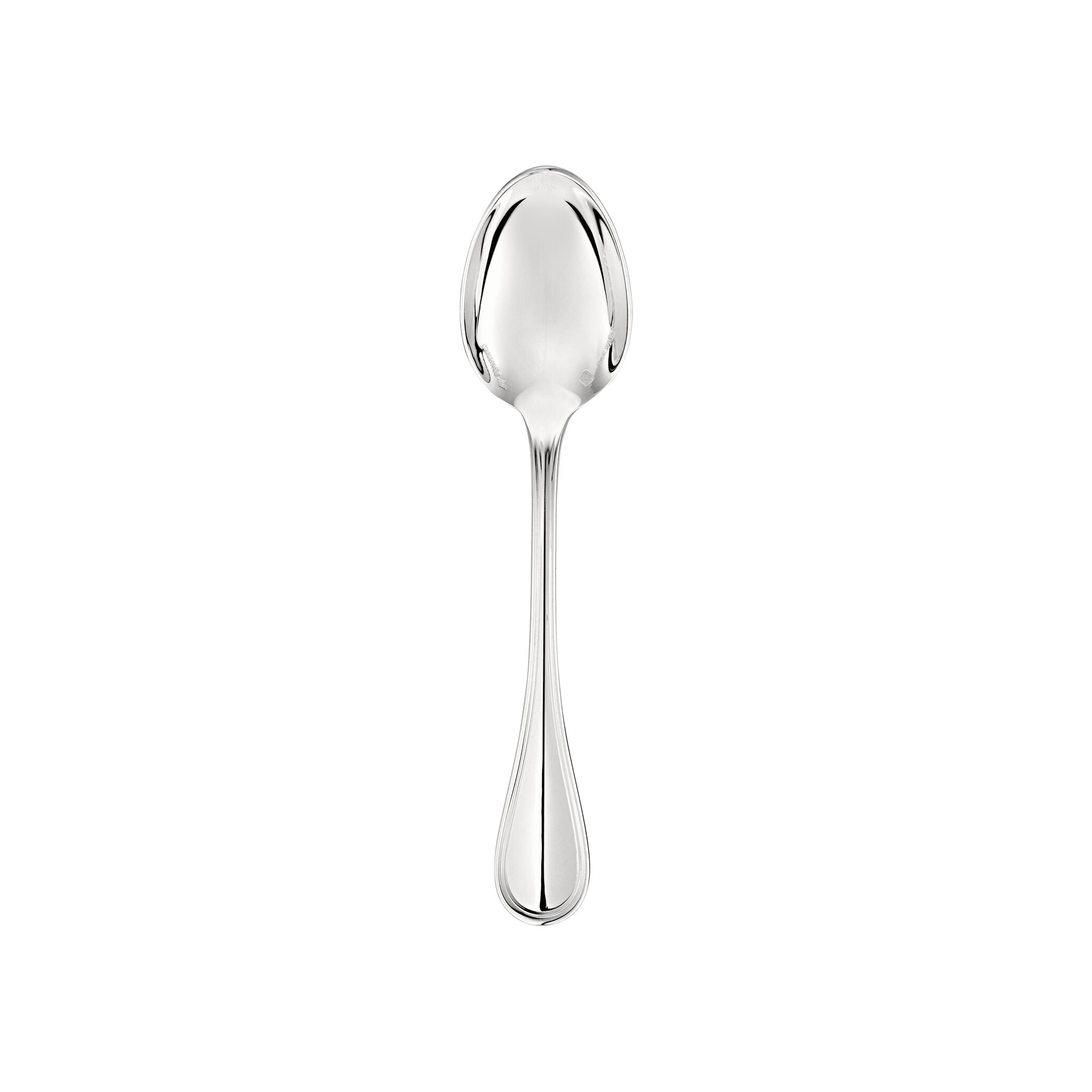 Christofle Albi Sterling Silver Coffee Spoon in sterling silver on a white background