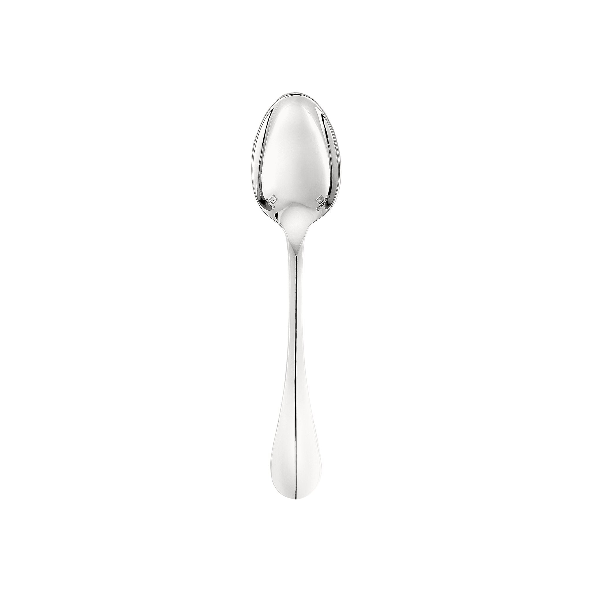 Christofle Fidelio Silver-Plated Coffee Spoon in silver-plate on a white background