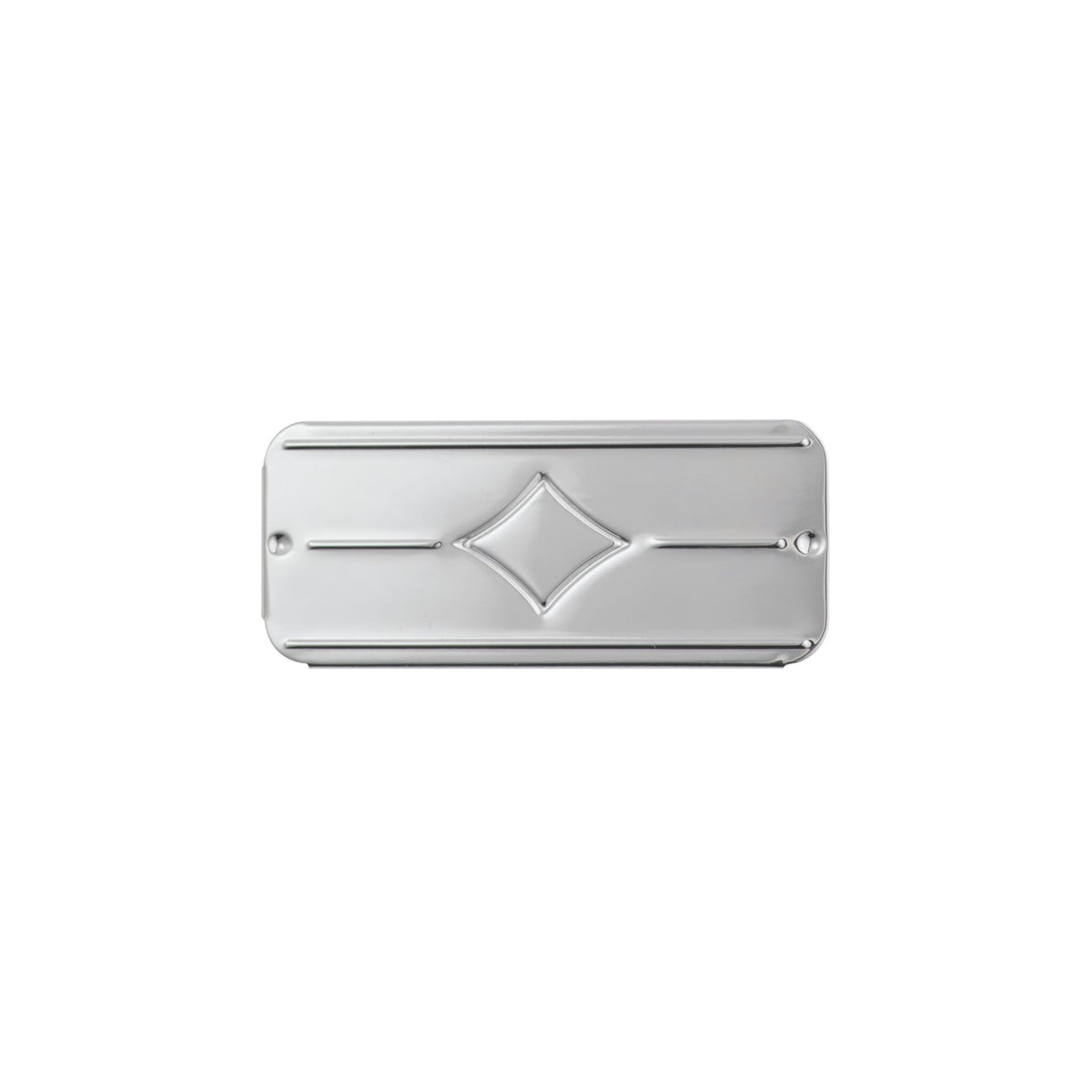 Christofle Bonbonnière Silver-Plated Ace of Diamonds Trinket Box on a white background