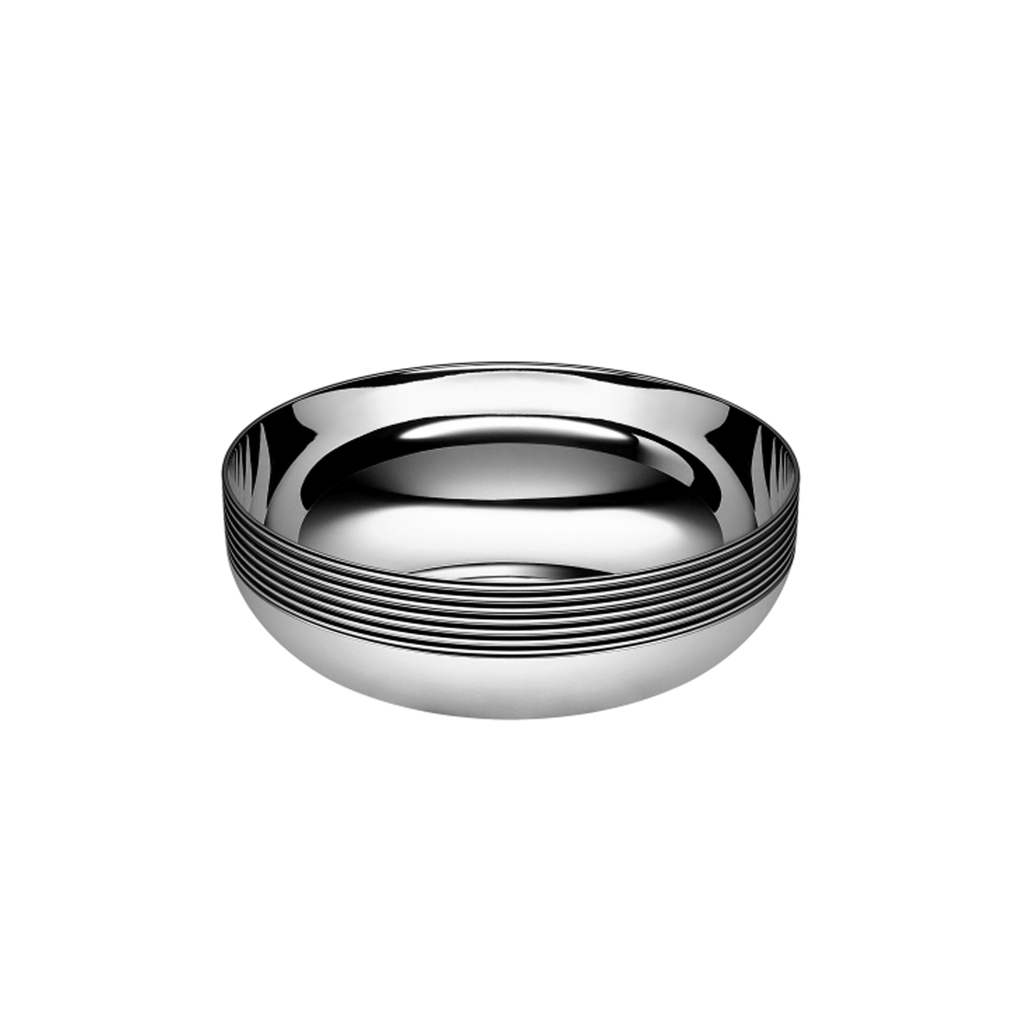 Christofle K+T Silver-Plated Small Bowl in silver-plate on a white background