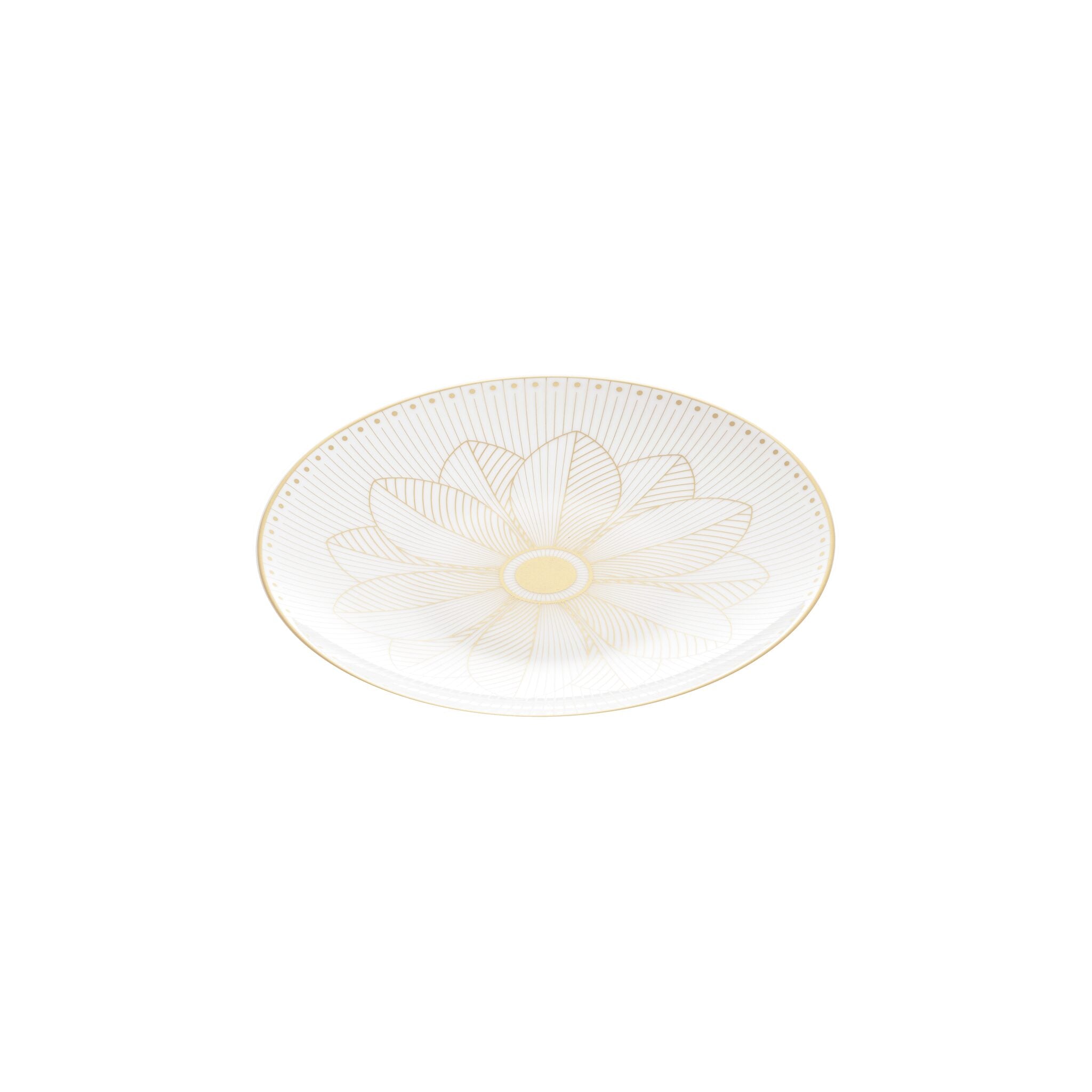 Christofle Malmaison Porcelain Bread Plate Gold Finish — additional view