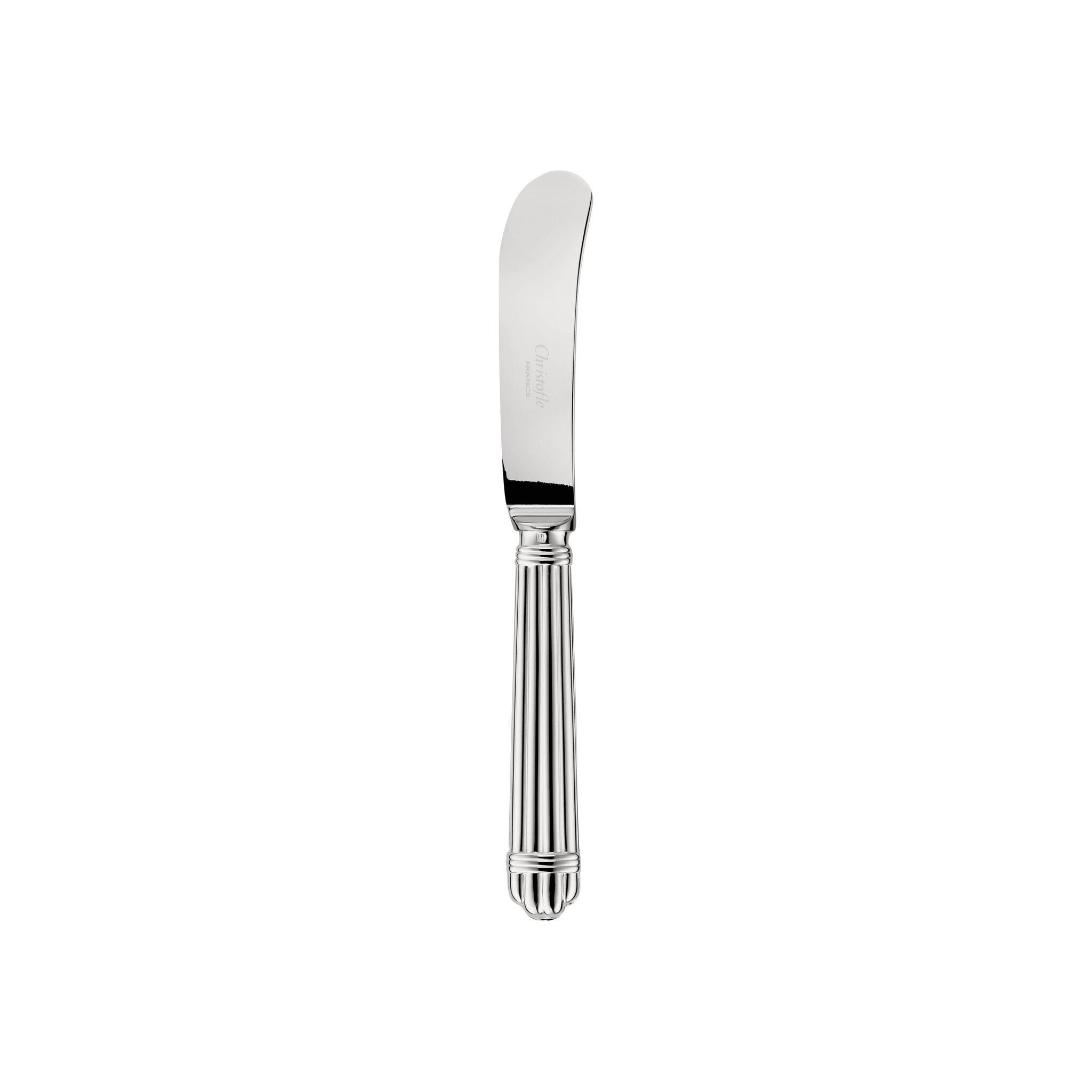 Christofle Aria Silver-Plated Butter Knife in silver-plate on a white background