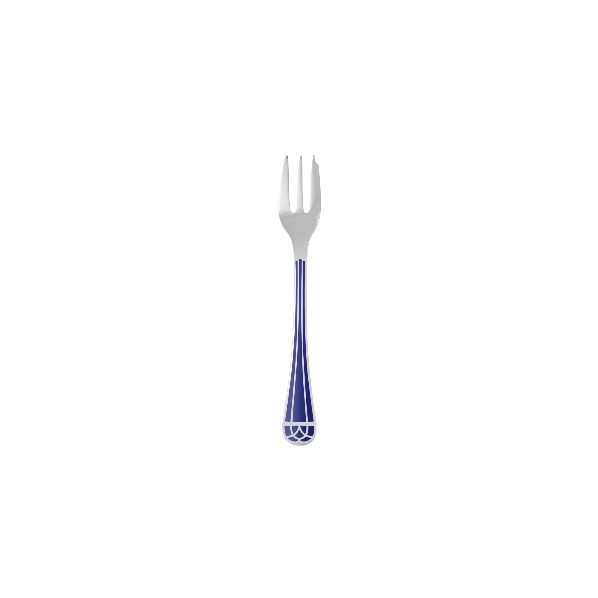 Christofle Silver-plated Cake Fork - Marbled Blue โ additional view