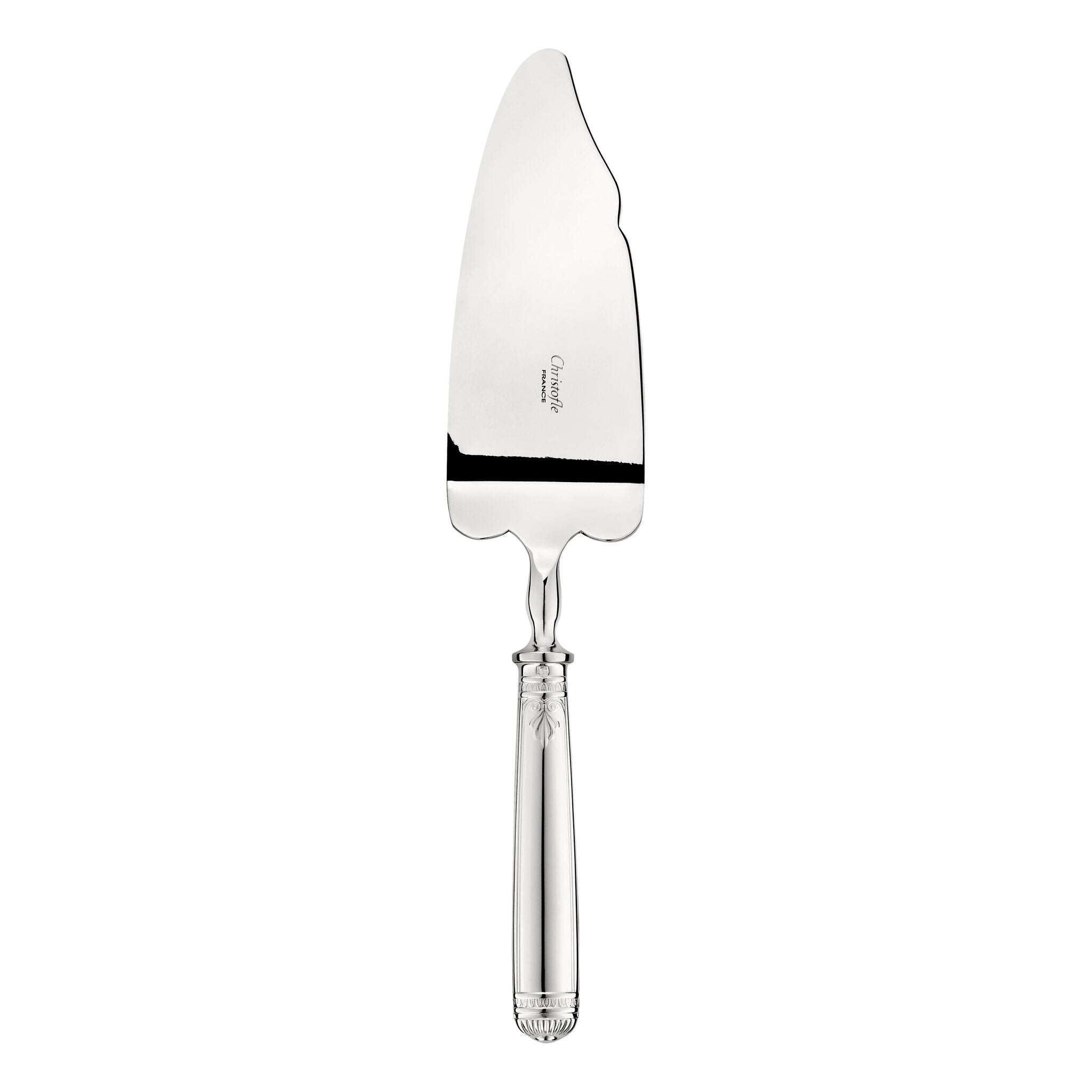Christofle Malmaison Silver-Plated Cake Server in silver-plate on a white background