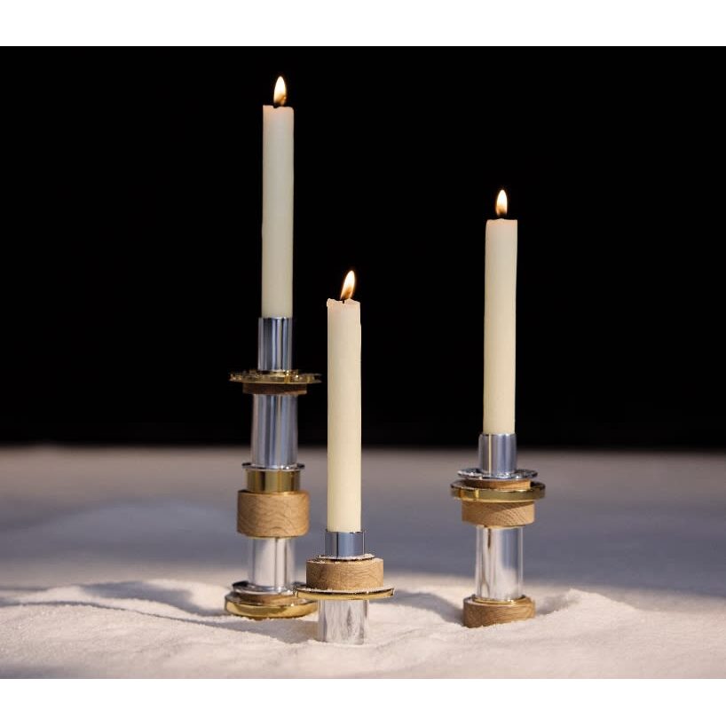 Christofle Medium Stainless Steel Candle Holder — additional view