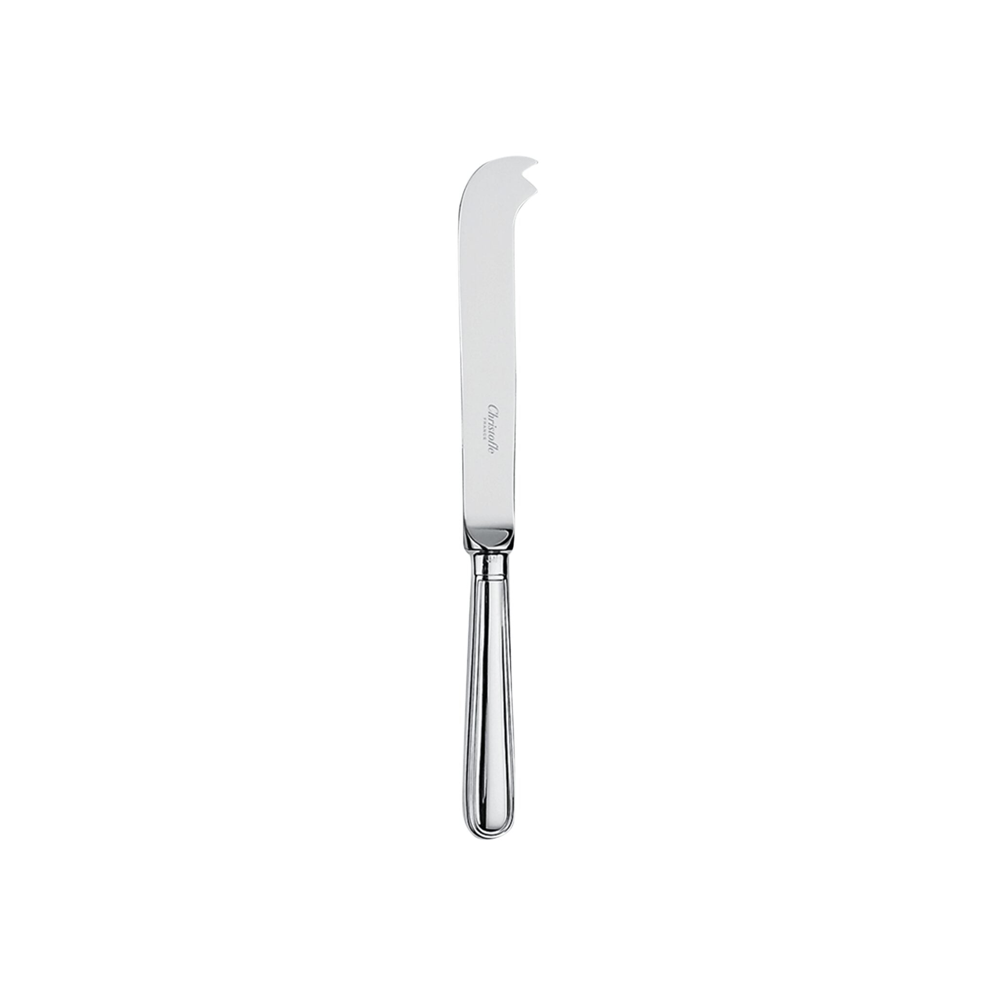 Christofle Albi Silver-Plated Cheese Knife in silver-plate on a white background