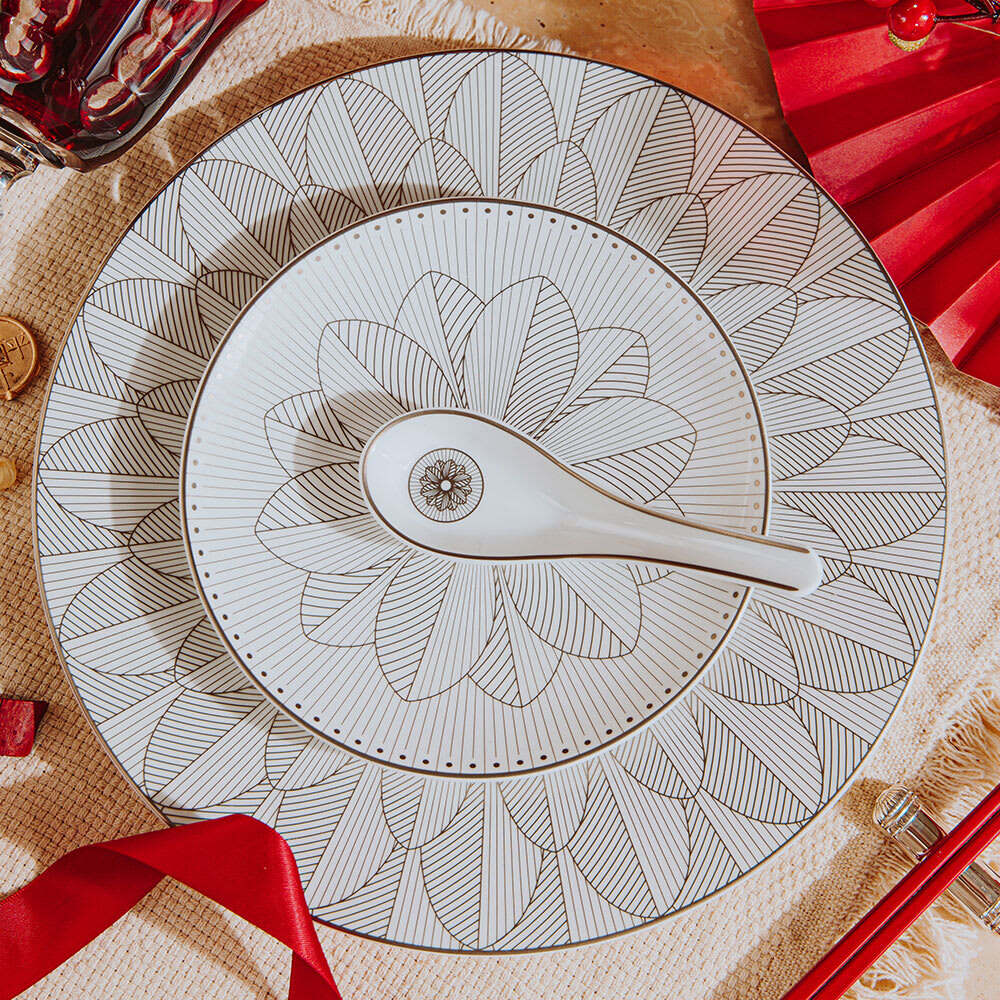 Christofle Malmaison Porcelain Chinese Spoon Platinum Finish — additional view