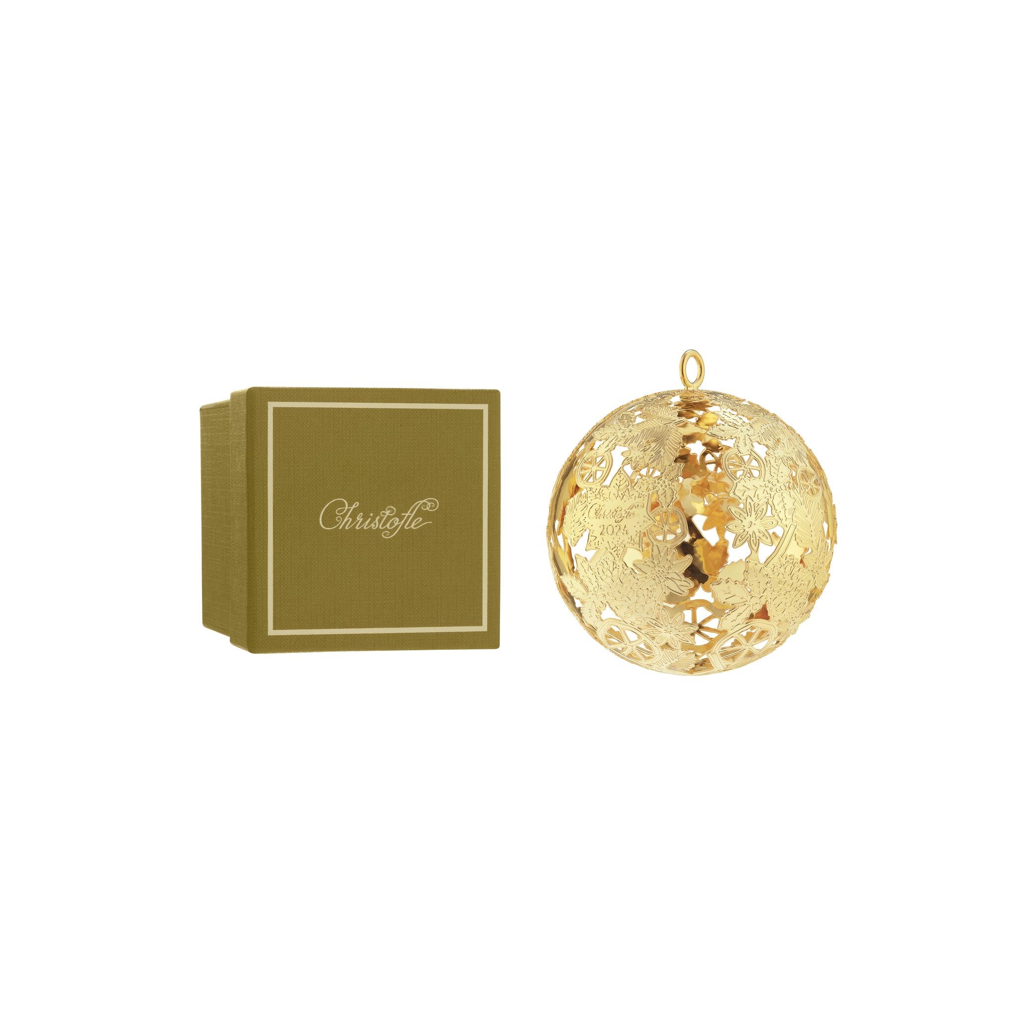 Christofle Silver-Plated Christmas Ornament 2025 Edition - Gold — additional view