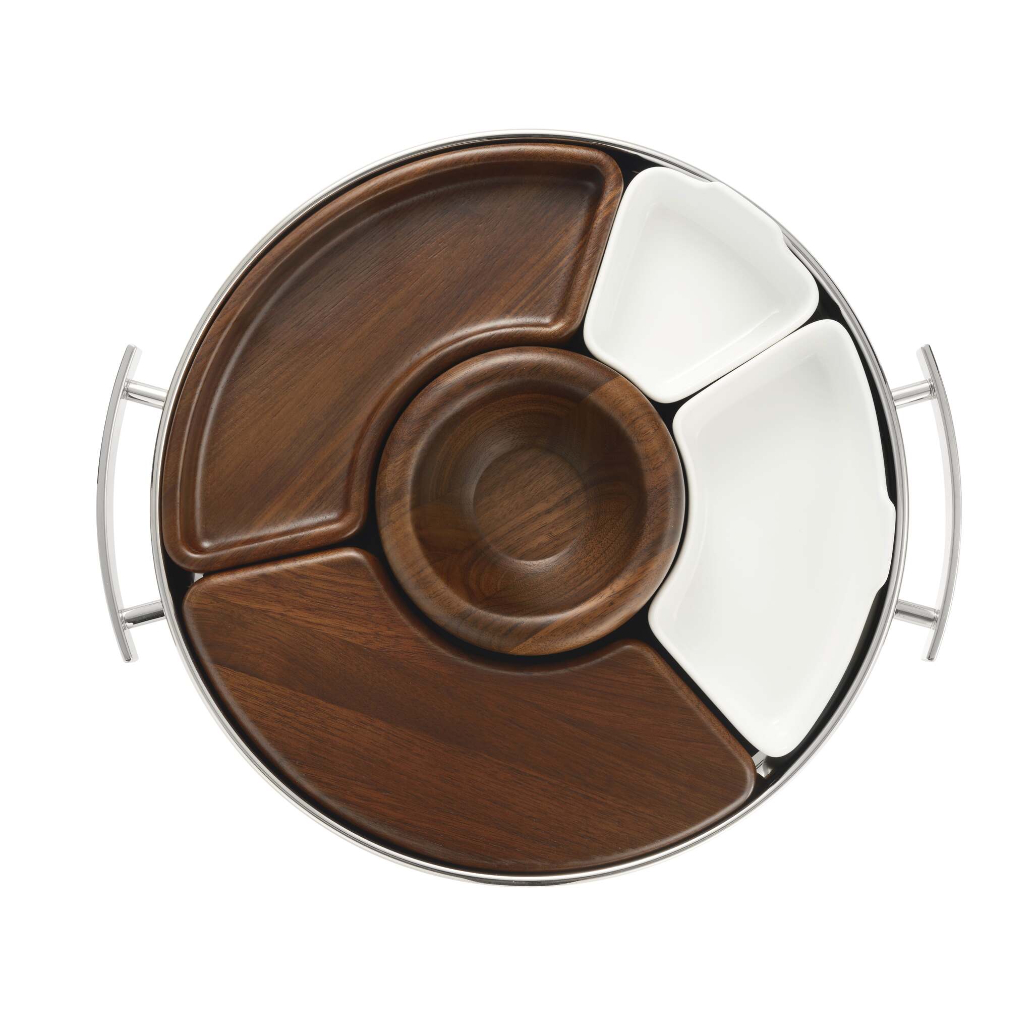 Christofle Stainless Steel Petit MOOD Tray in stainless steel on a white background